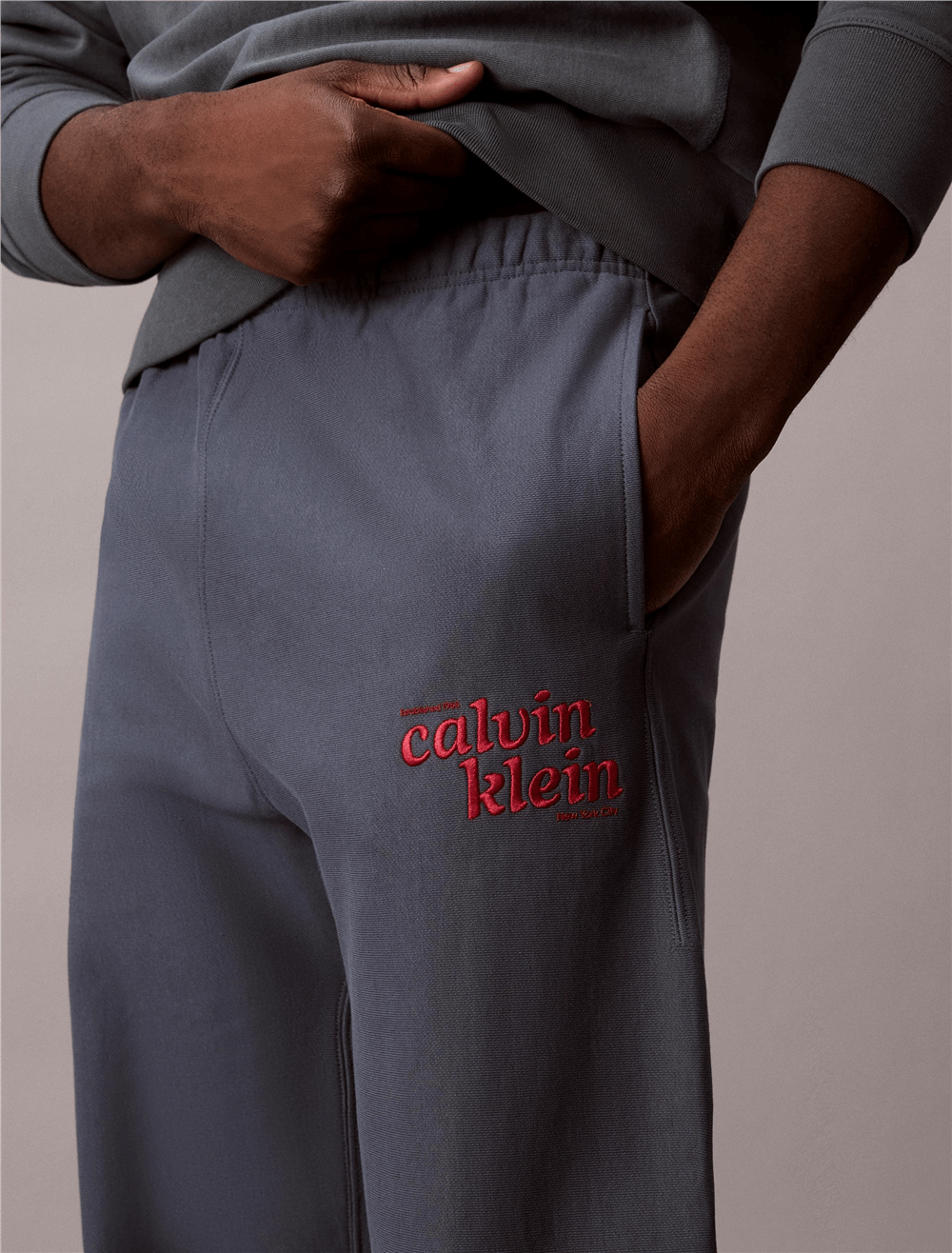 Calvin Klein Premium Terry Graphic Jogger Erkek Eşofman Altı