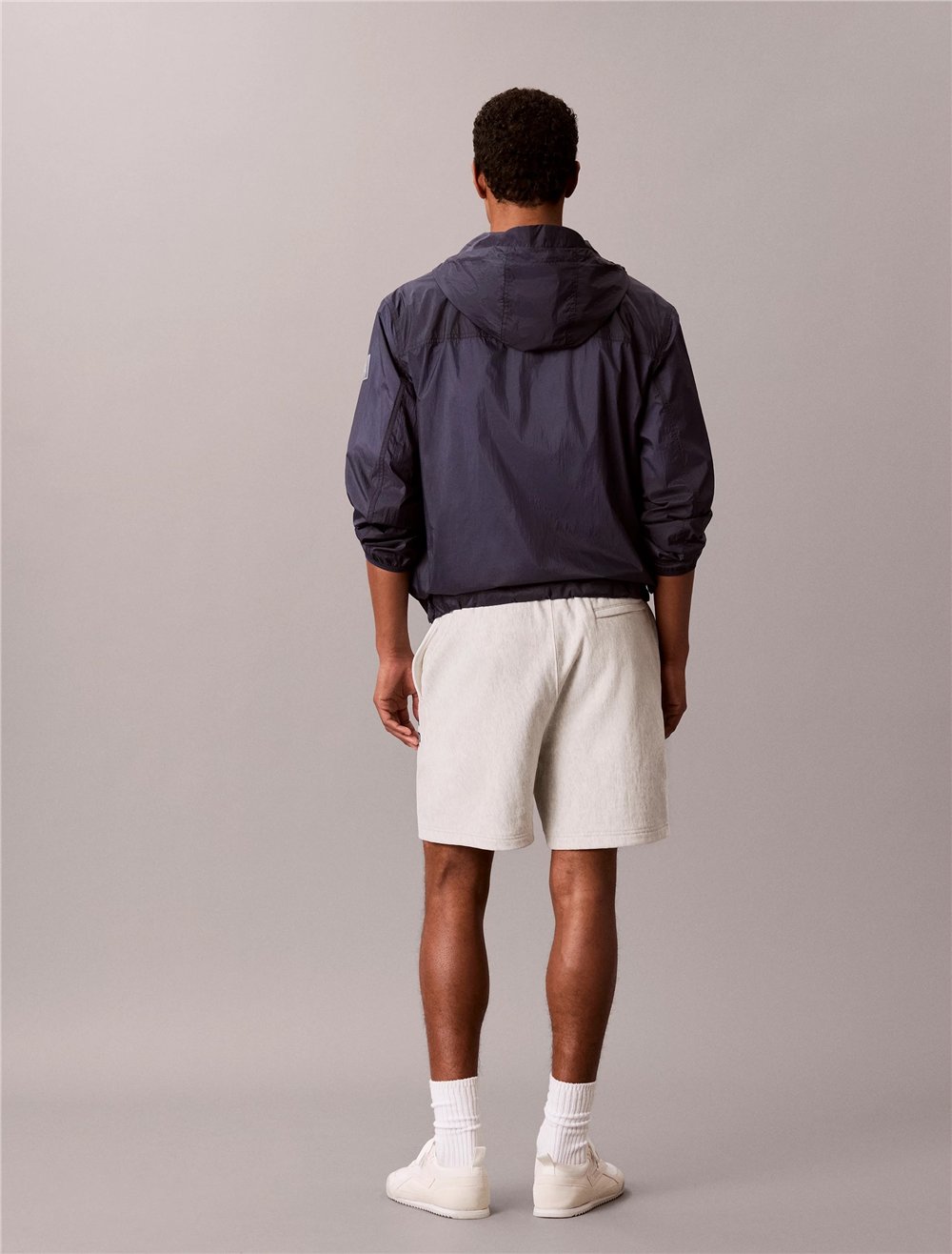 Calvin Klein Premium Terry Graphic Short Erkek Şort Beyaz