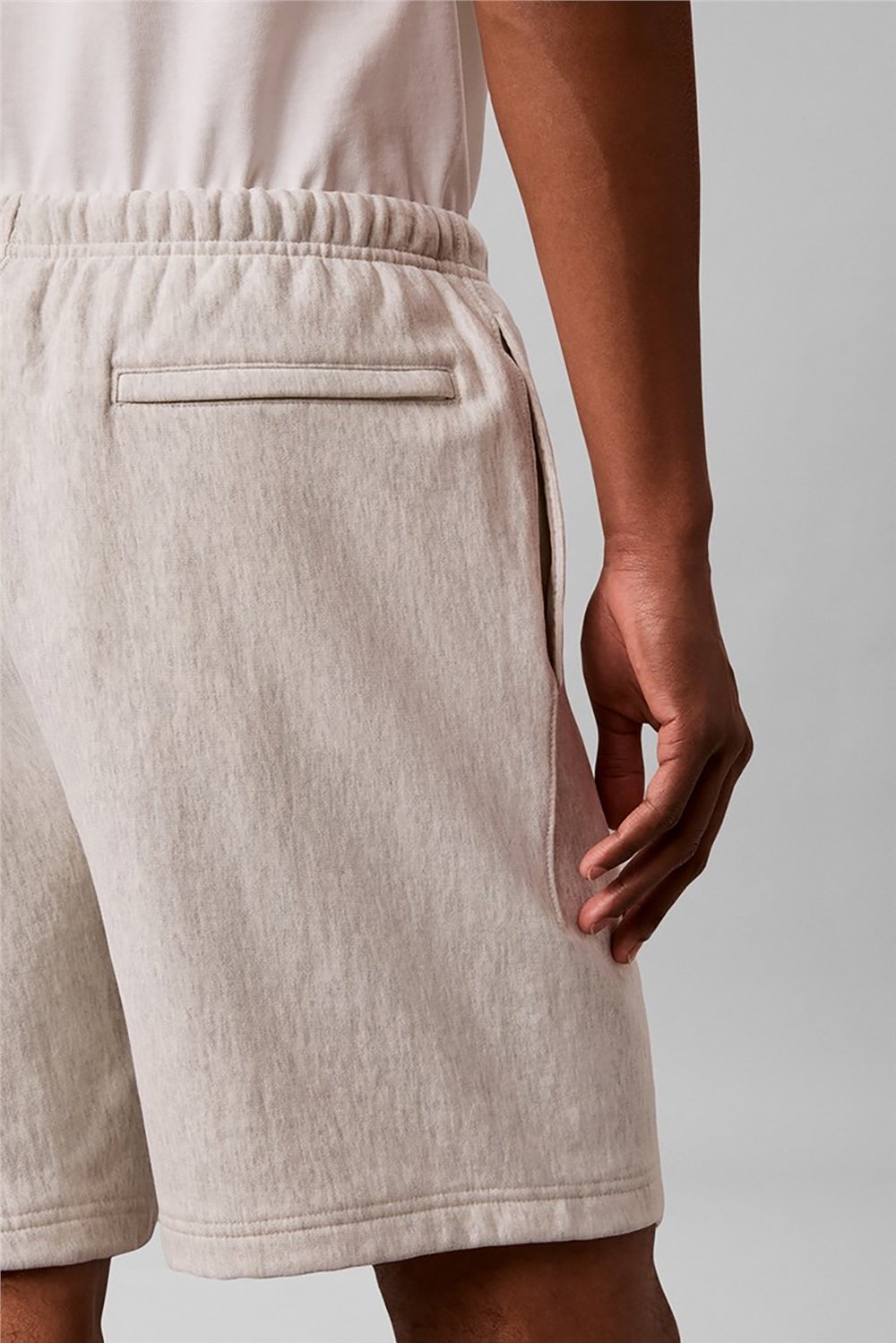 Calvin Klein Premium Terry Graphic Short Erkek Şort Beyaz
