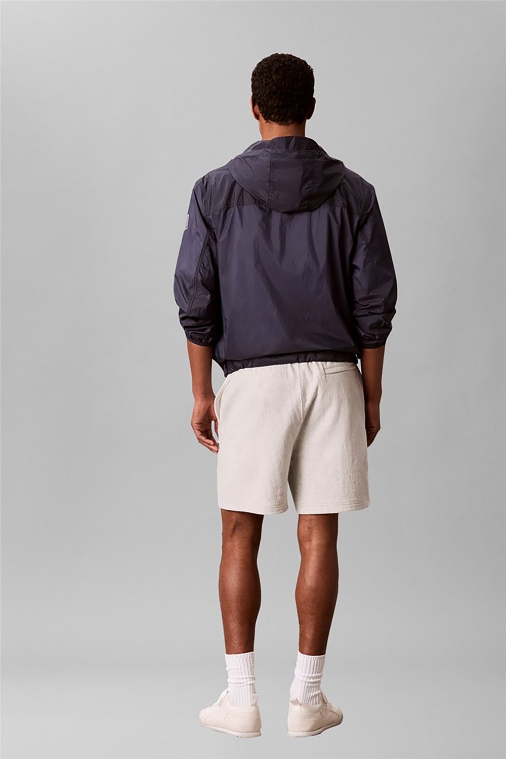 Calvin Klein Premium Terry Graphic Short Erkek Şort Beyaz