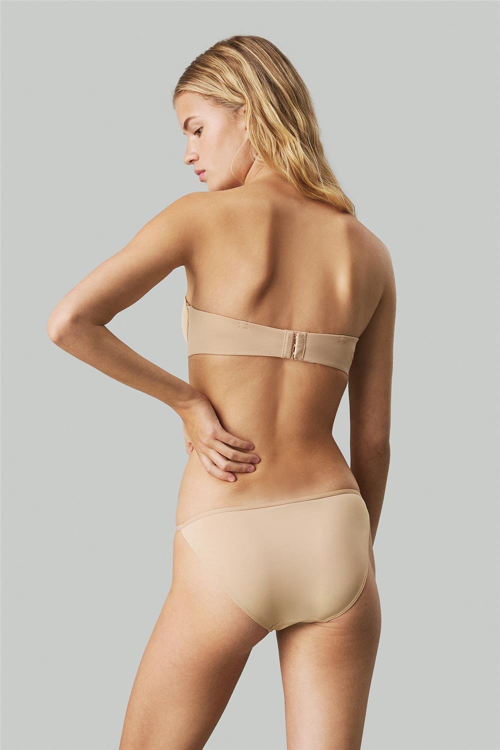 Calvin Klein Push Up Strapless Kadın Sütyen Ten Rengi