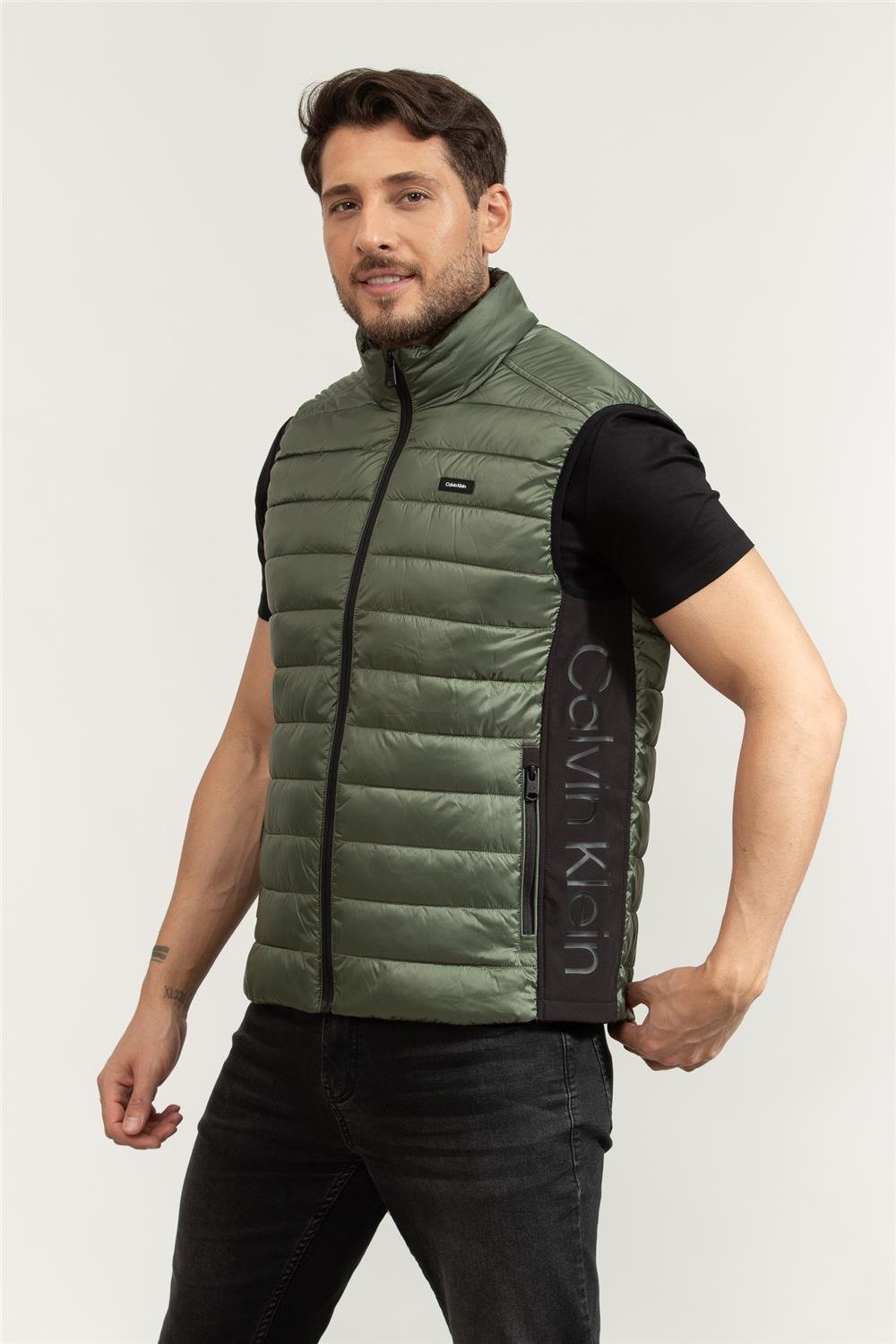 Calvin Klein Recycled Side Logo Erkek Yelek