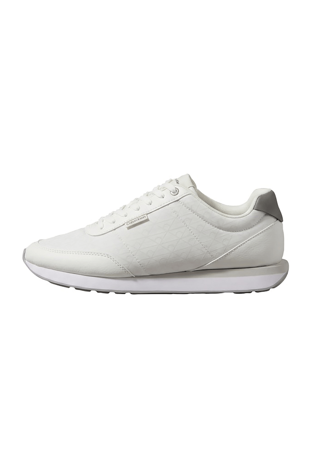 Calvin Klein Retro Runner T Lth Aop Ny Erkek Sneaker Beyaz