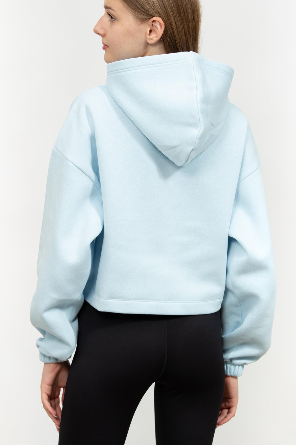 Calvin Klein Sequin Kadın Kapüşonlu Sweatshirt Mavi