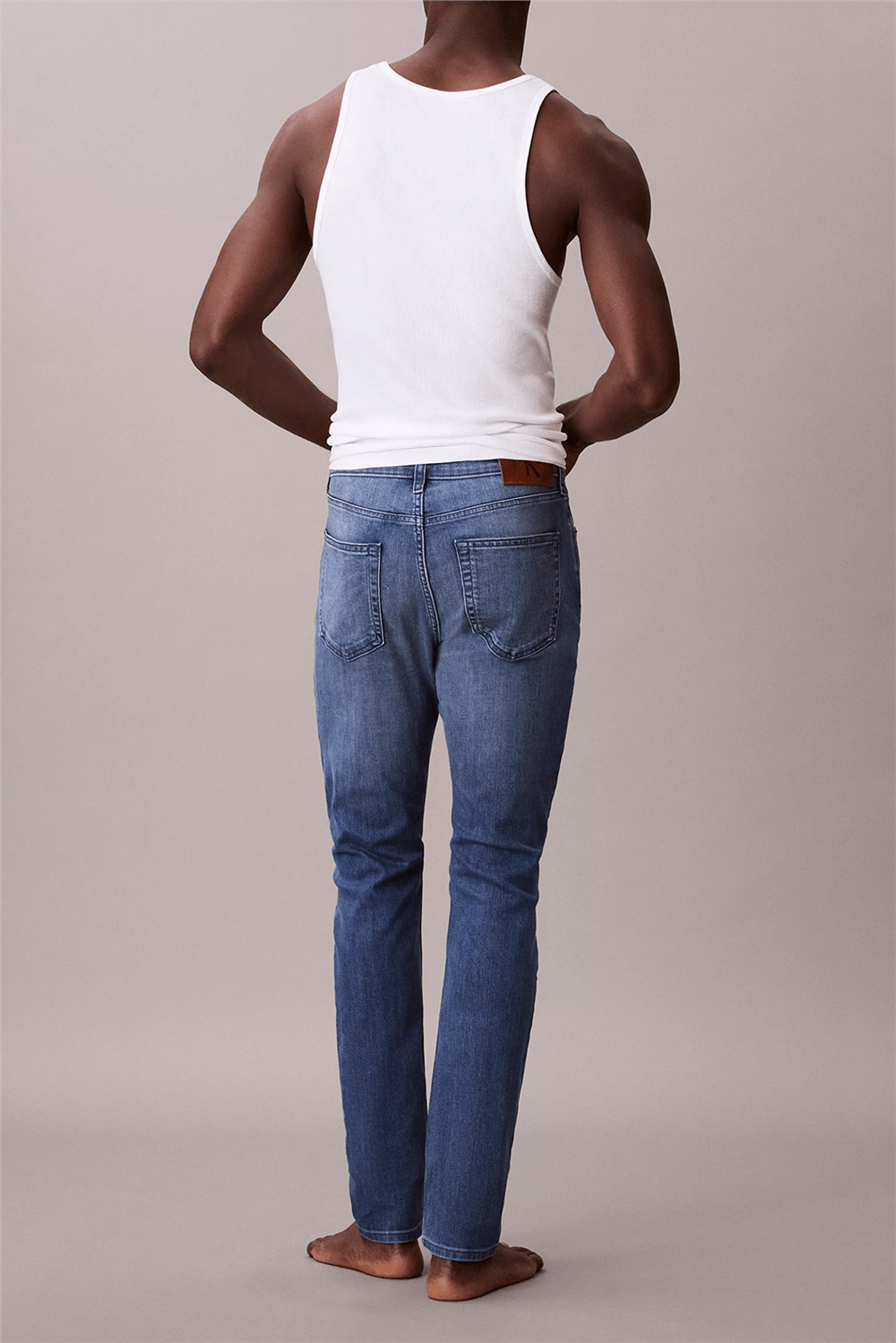 Calvin Klein Skinny Embers Jean Erkek Jean Pantolon Mavi