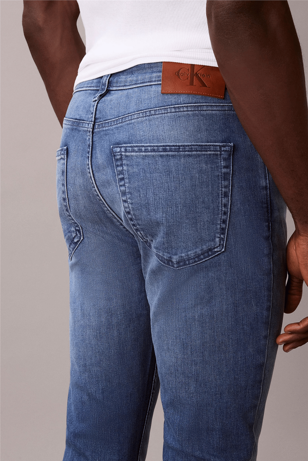 Calvin Klein Skinny Embers Jean Erkek Jean Pantolon Mavi