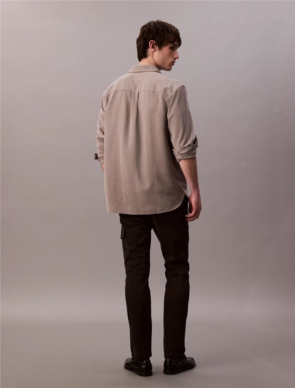 Calvin Klein Slim Cotton Stretch Cargo Erkek Kargo Pantolon Siyah