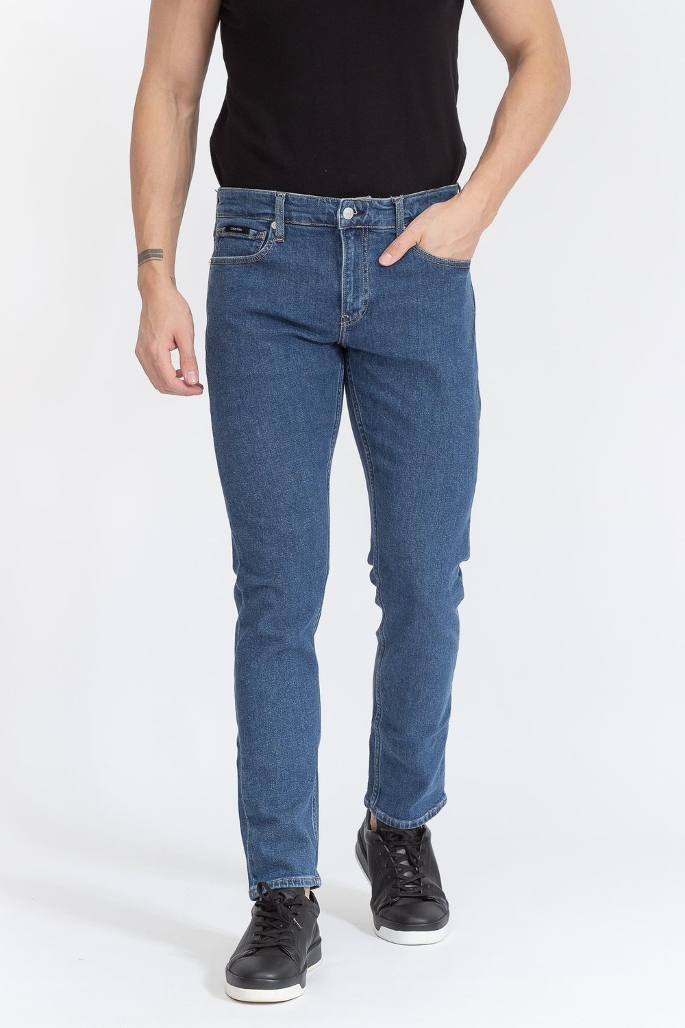 Calvin Klein Slim Fit Erkek Jean Pantolon Lacivert