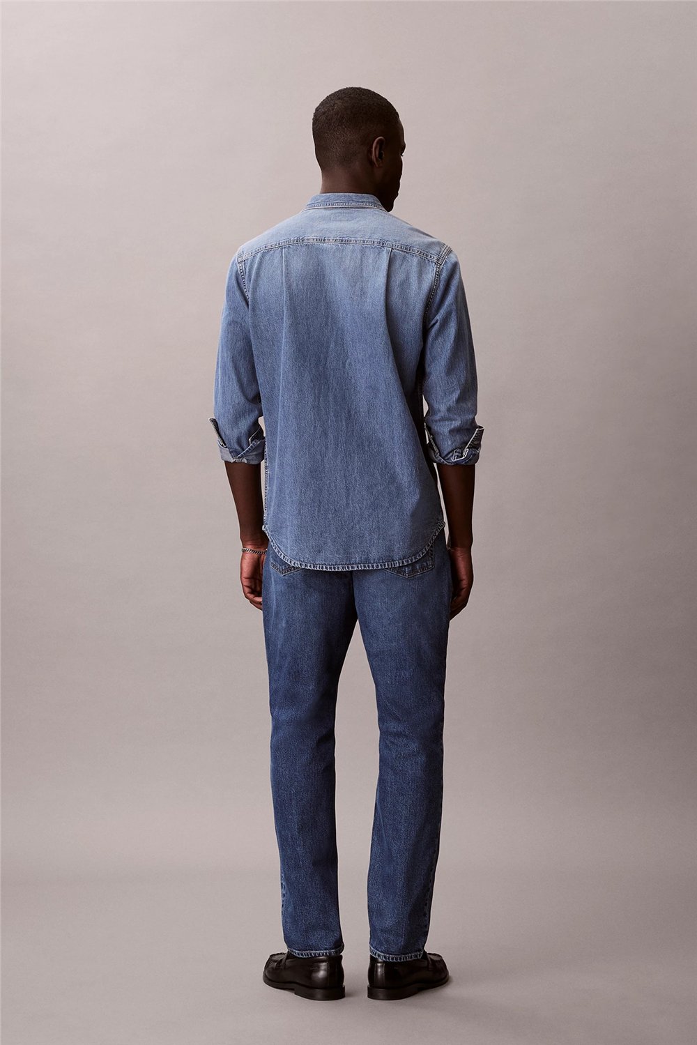 Calvin Klein Slim Hampton Jean Erkek Jean Pantolon Mavi