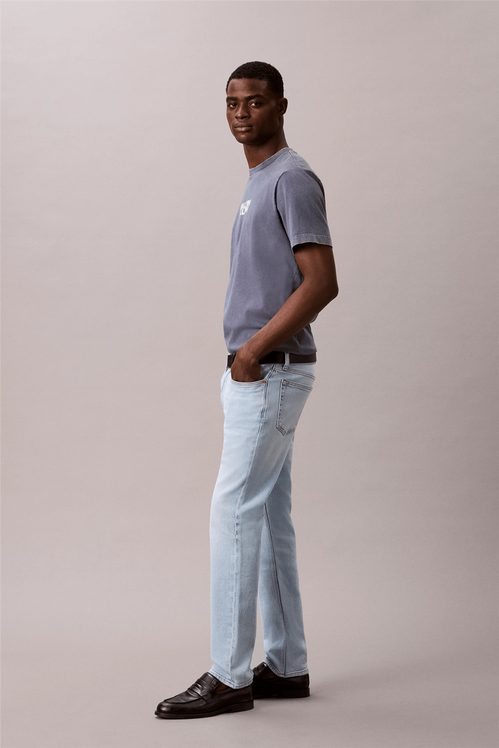Calvin Klein Slim indigo Overtone Lt Wt Jean Erkek Jean Pantolon Kırmızı