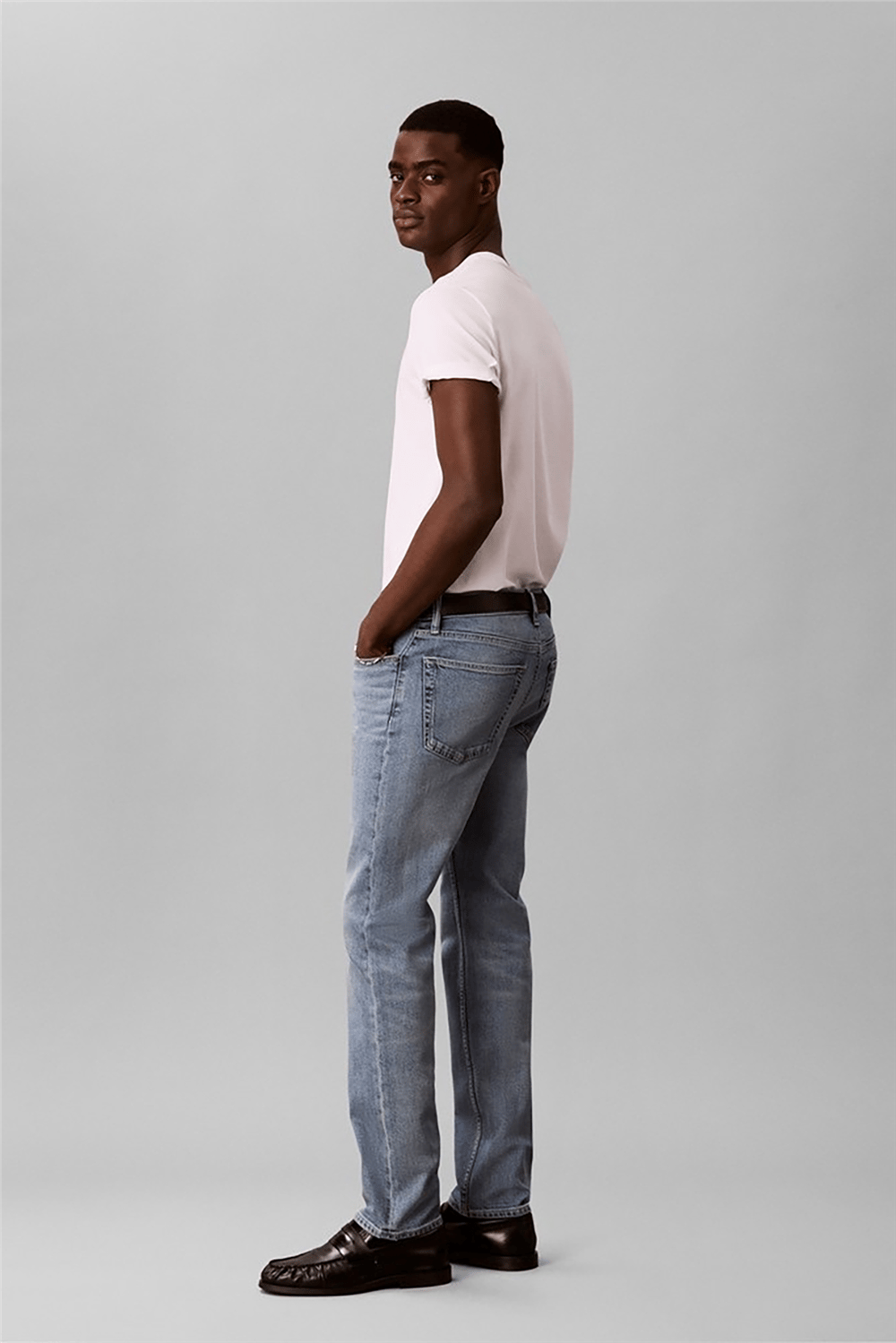 Calvin Klein Slim Straight Gregory Jean Erkek Jean Pantolon
