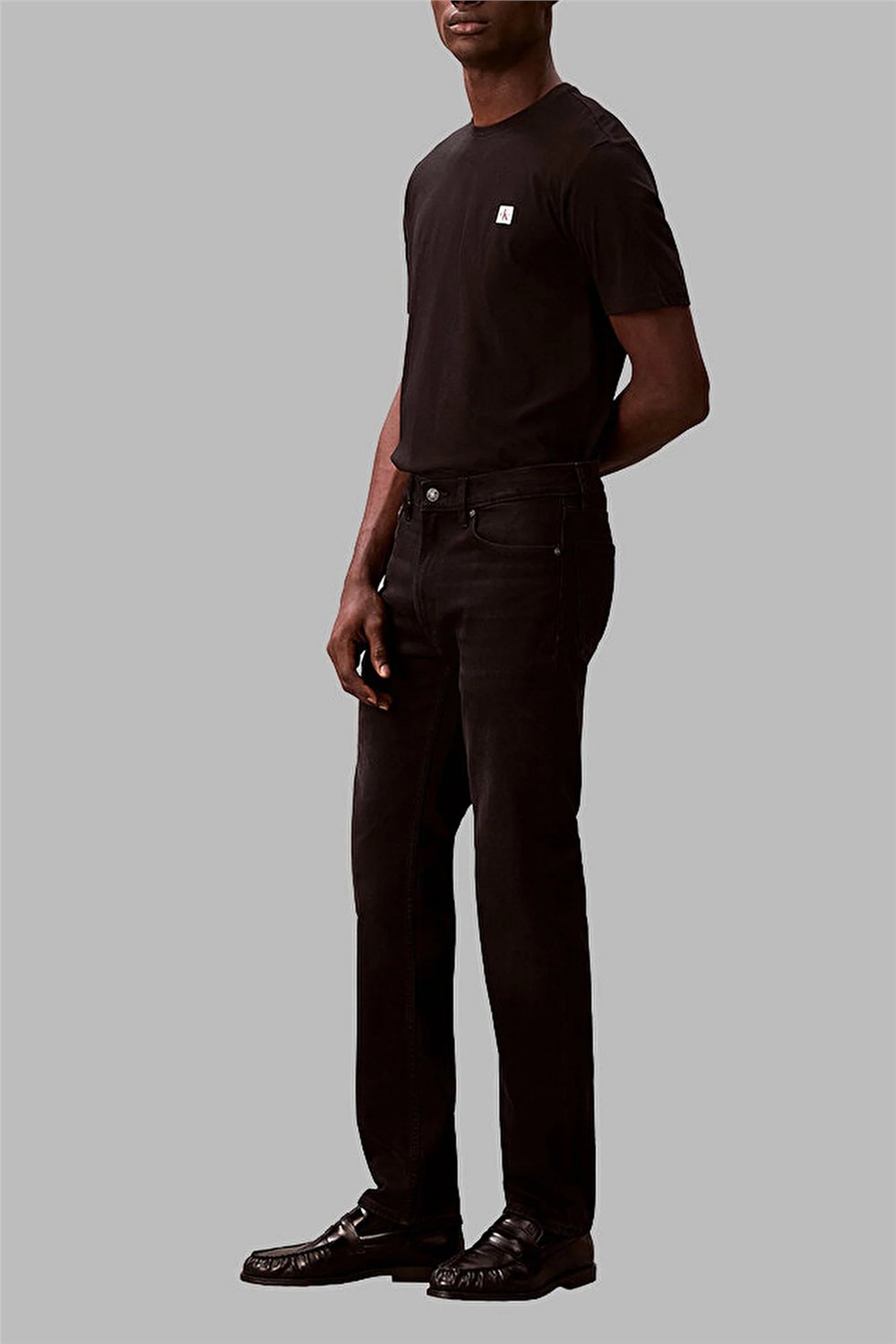 Calvin Klein Slim Straight Wall S Erkek Jean Pantolon Siyah