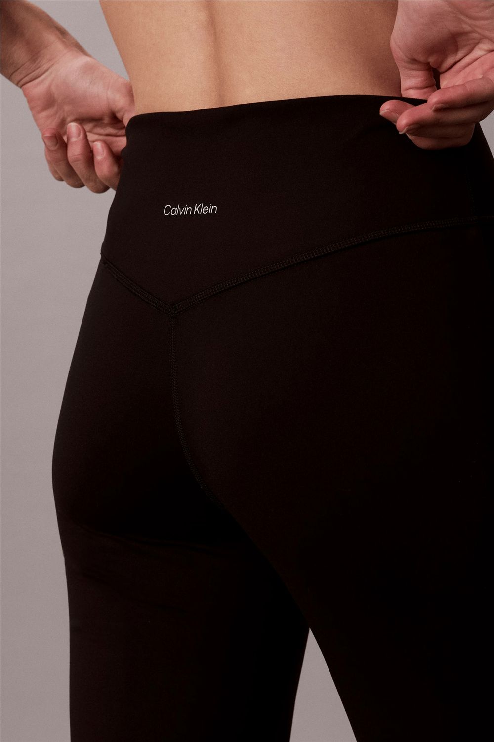 Calvin Klein Soft Spt 1.5 Flare Tgt Full Lnth Kadın Tayt Siyah