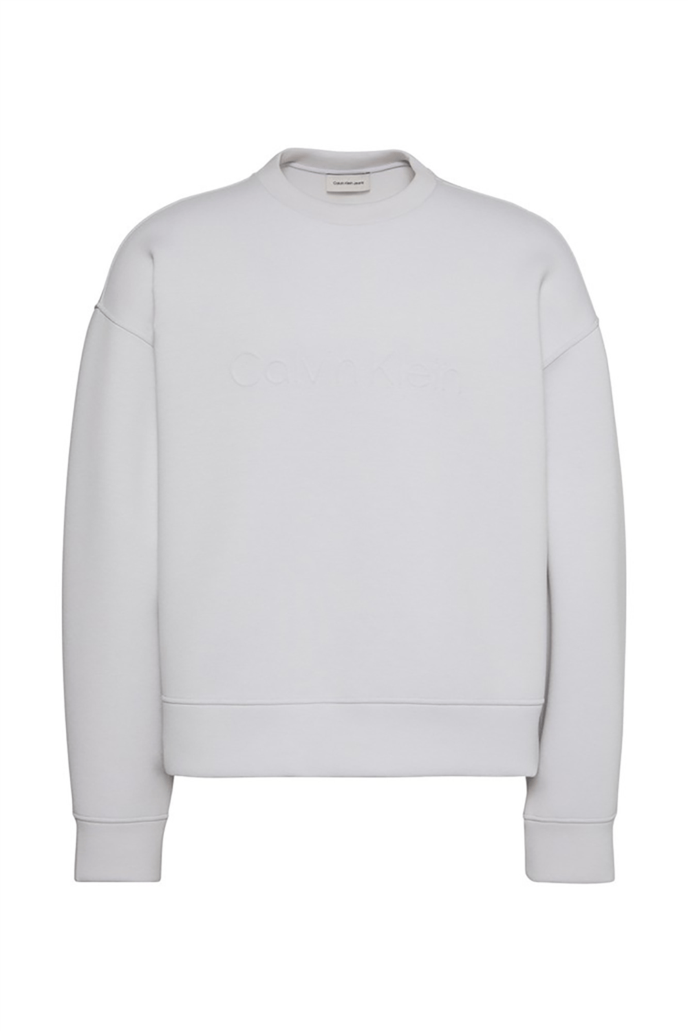 Calvin Klein Spacer Crewneck Erkek Bisiklet Yaka Sweatshirt Gri