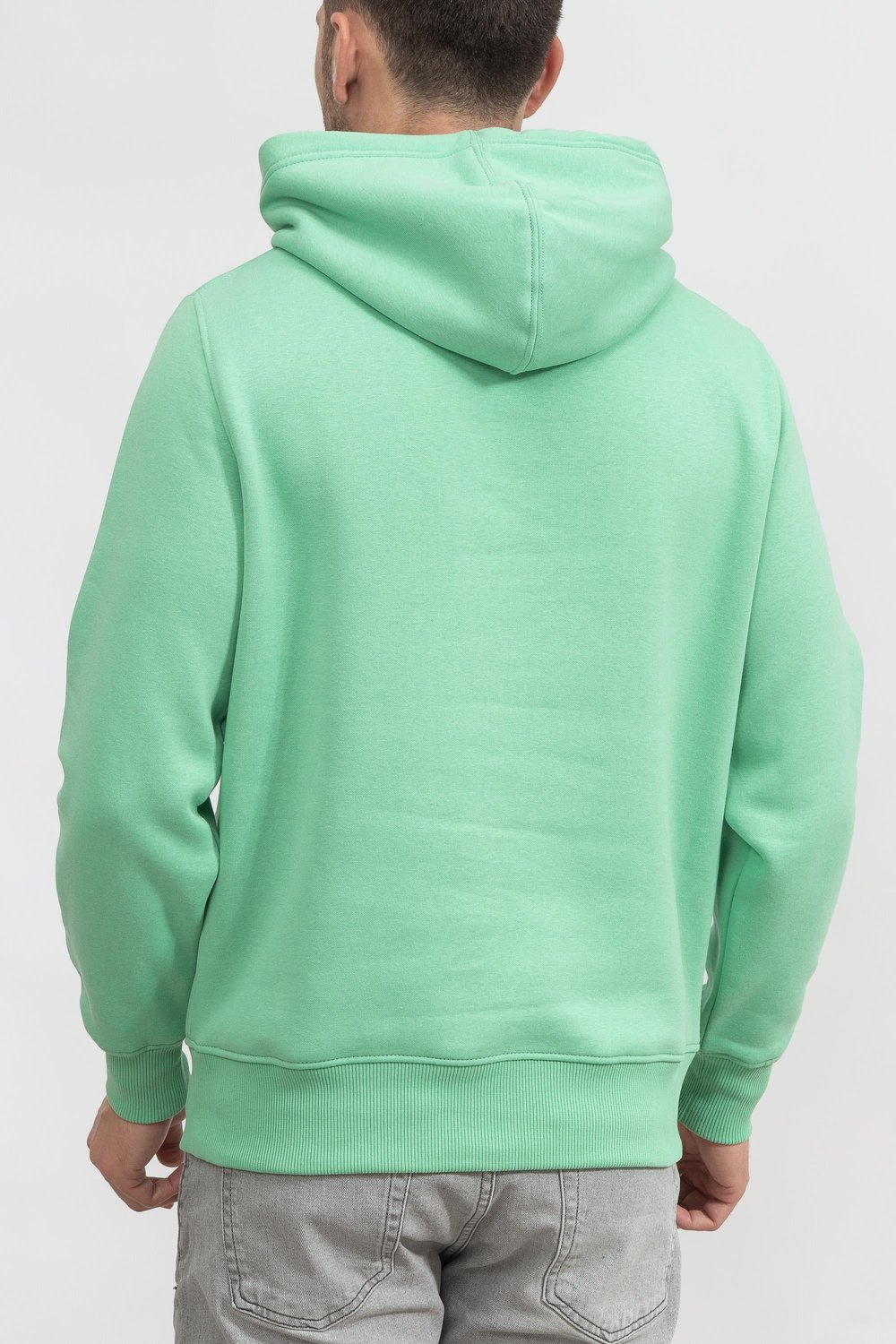 Calvin Klein Spray Hoodie Erkek Kapüşonlu Sweatshirt Yeşil