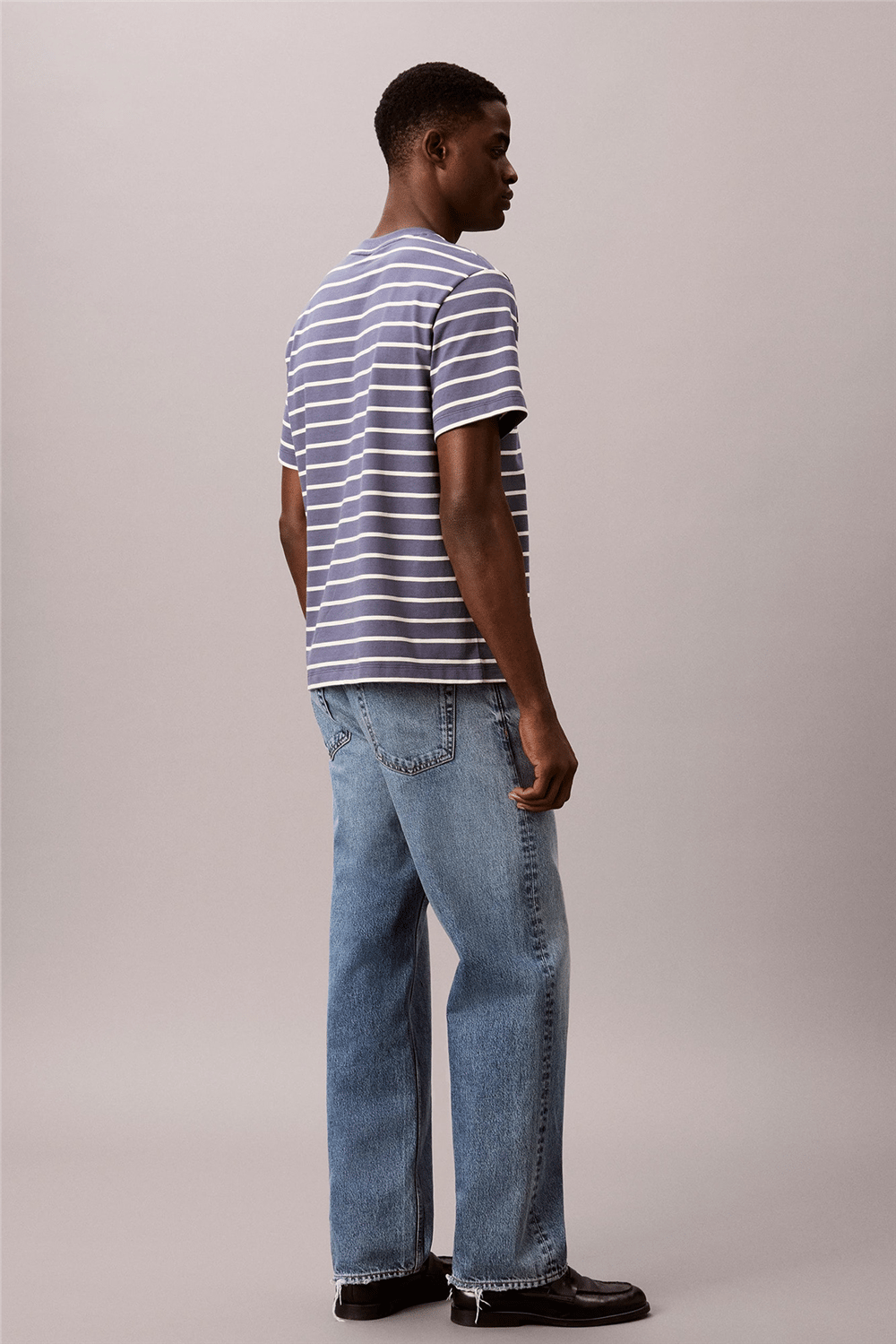 Calvin Klein Ss 16S Stripe Easy Logo Tee Erkek Bisiklet Yaka T-Shirt Kırmızı