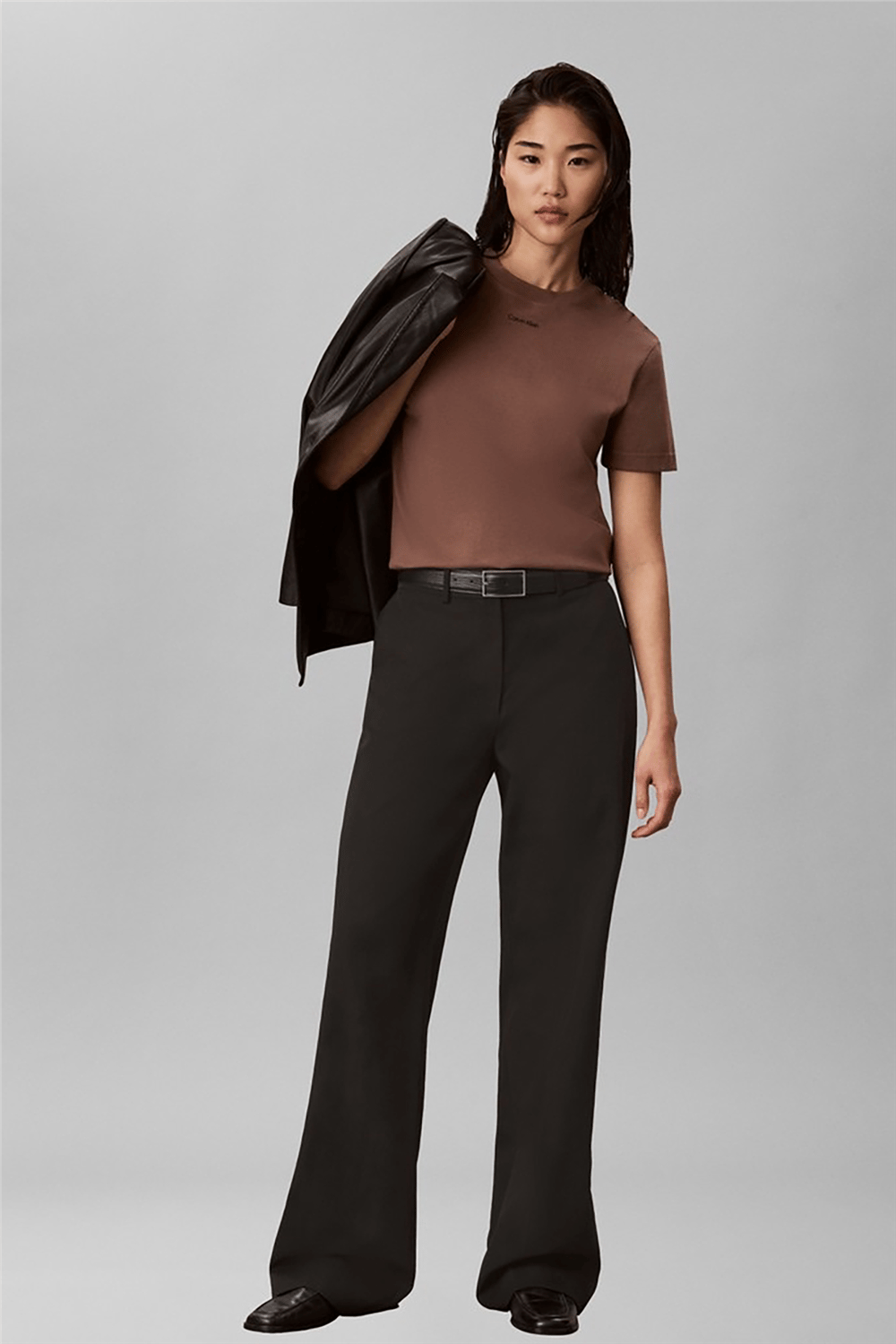 Calvin Klein SS 20S Classic Logo Tee Kadın Bisiklet Yaka T-Shirt