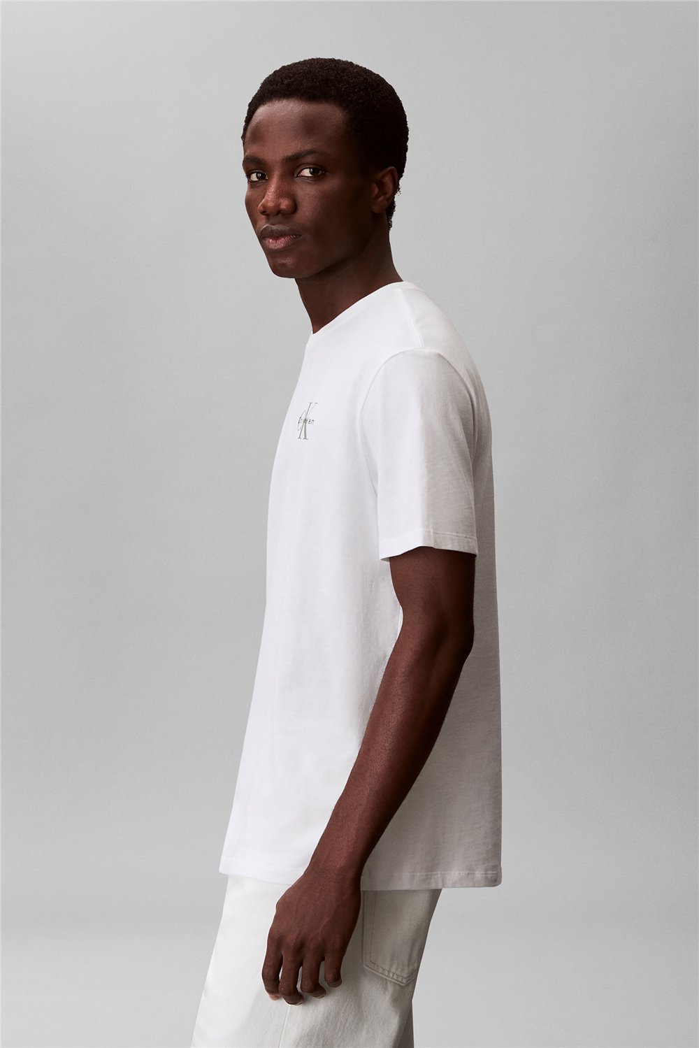 Calvin Klein Ss 30S Clssc Micro M Erkek Bisiklet Yaka T-Shirt