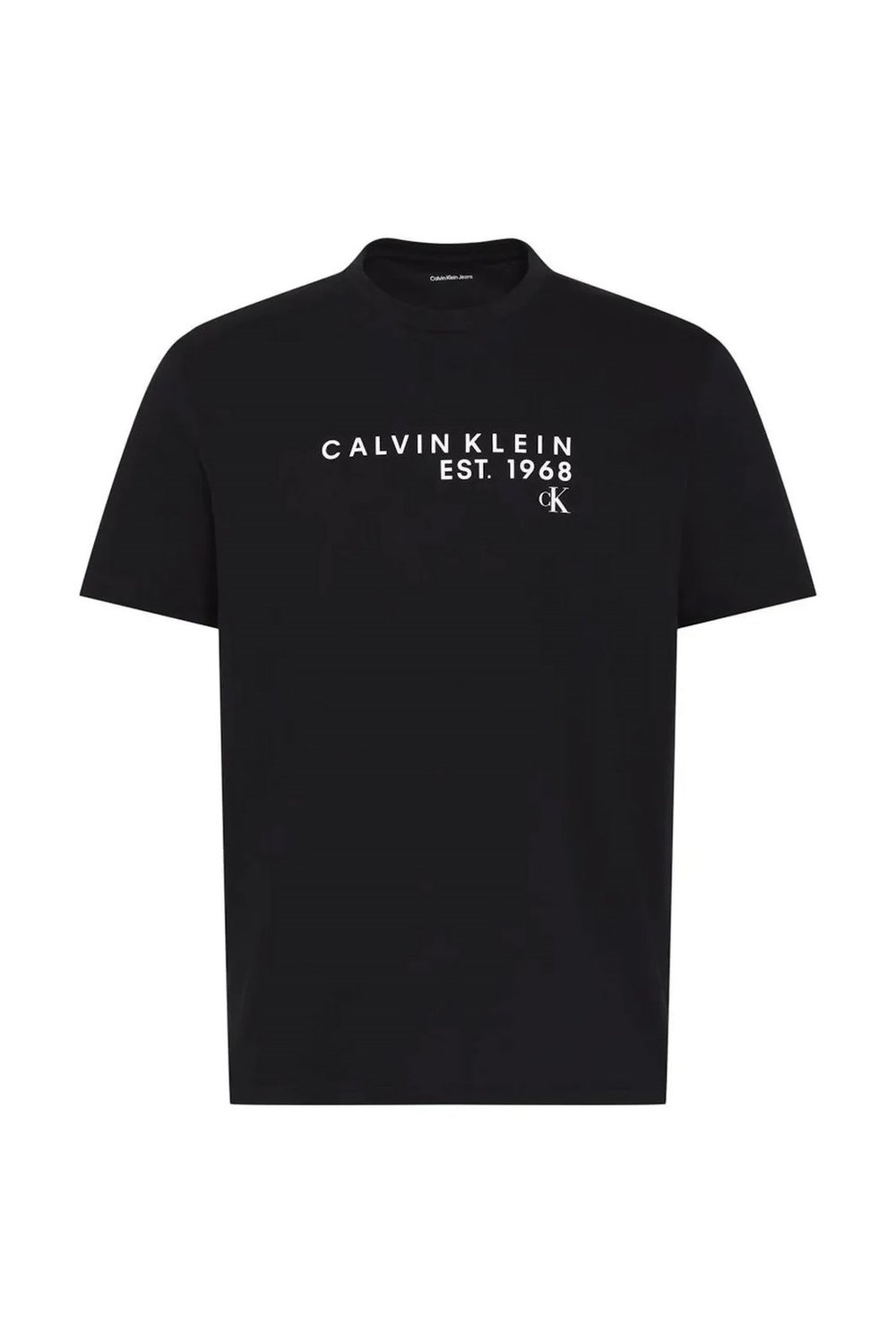 Calvin Klein Ss 30S Eu Wholesale Erkek Bisiklet Yaka T-Shirt Siyah