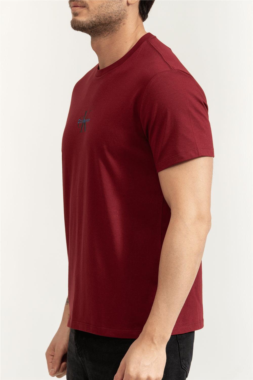 Calvin Klein SS 30S Micro Monologo Graphic Te Erkek Bisiklet Yaka T-Shirt