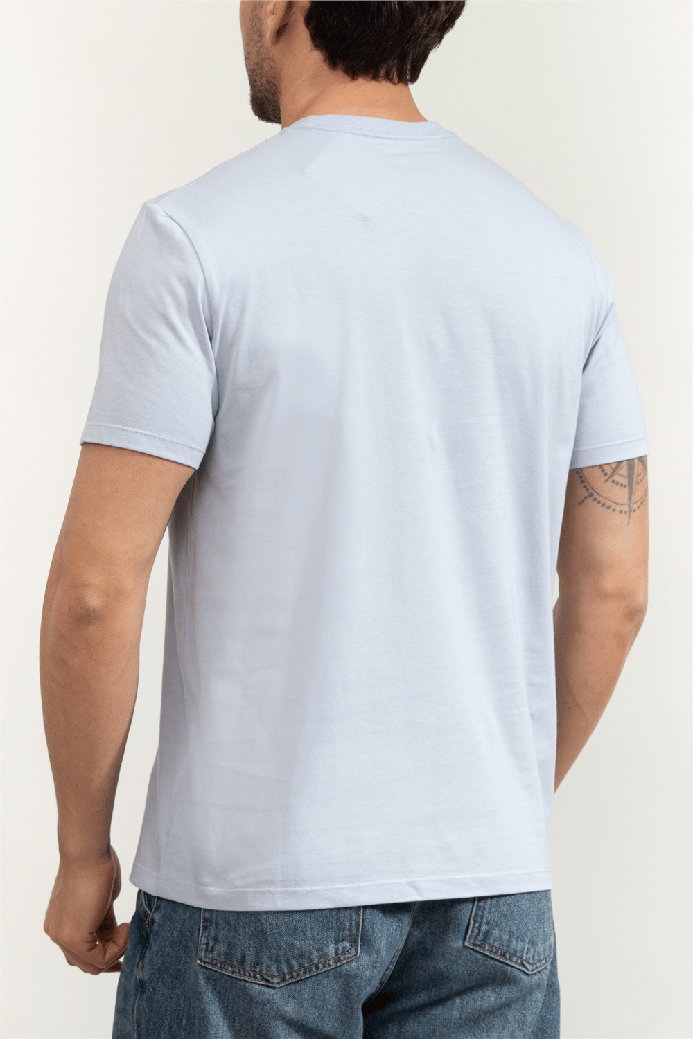 Calvin Klein SS 30S Micro Monologo Graphic Te Erkek Bisiklet Yaka T-Shirt
