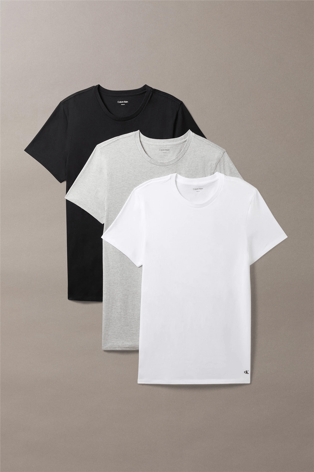 Calvin Klein S/S CreW Neck 3PK Erkek 3lü T-Shirt Çok Renkli