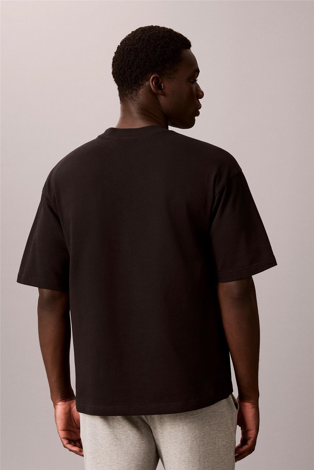 Calvin Klein S/S Crew Neck Erkek Pijama Üstü Siyah