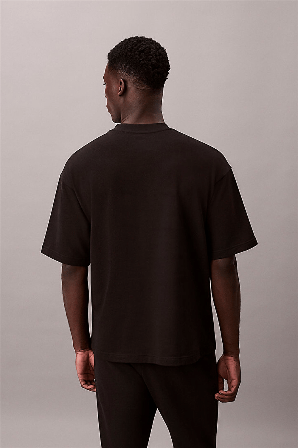 Calvin Klein S/S Crew Neck Erkek Pijama Üstü Siyah