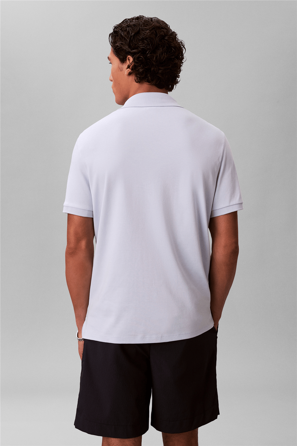 Calvin Klein SS Slim Supima Zip Polo Erkek Polo Yaka T-Shirt