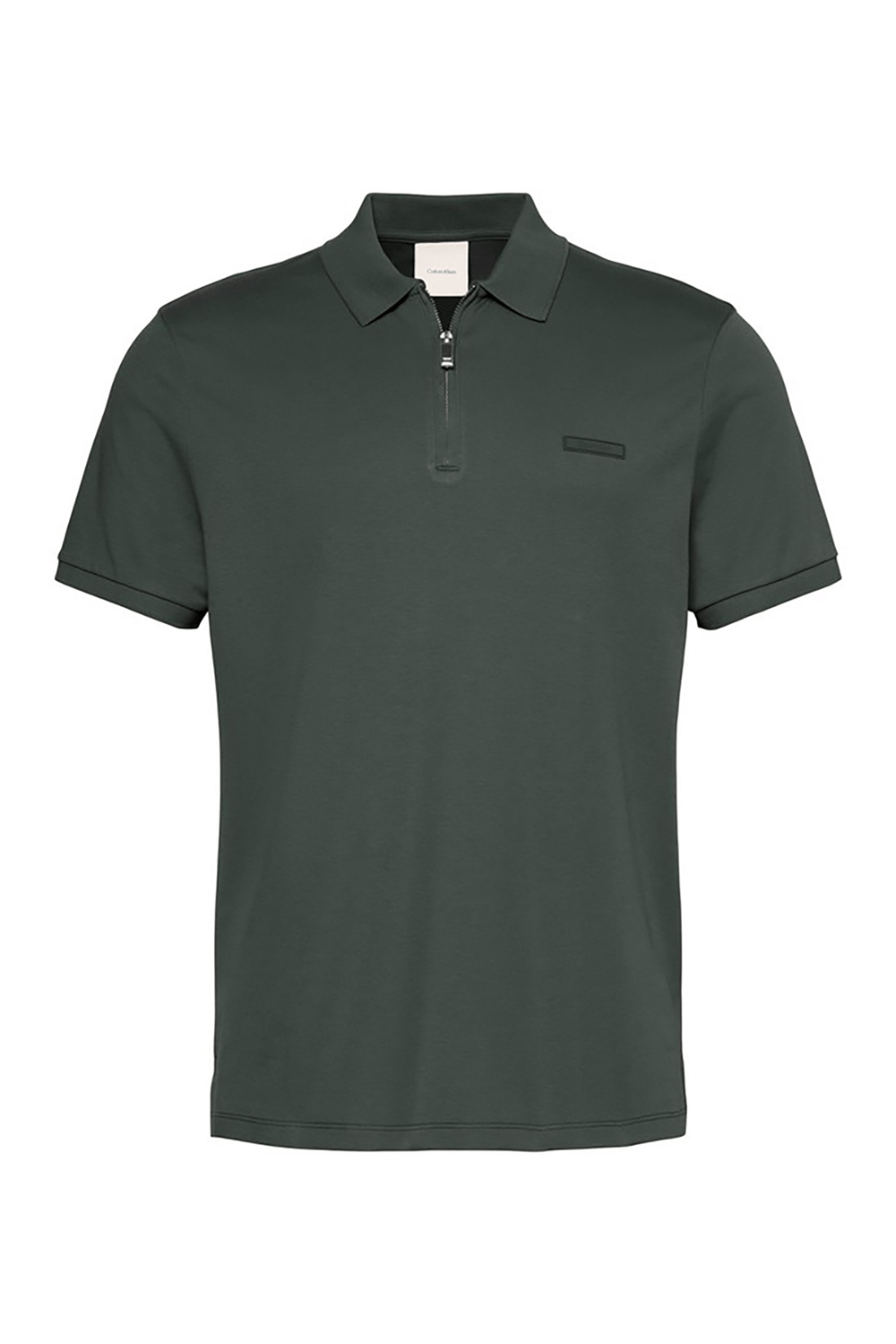 Calvin Klein SS Slim Supima Zip Polo Erkek Polo Yaka T-Shirt