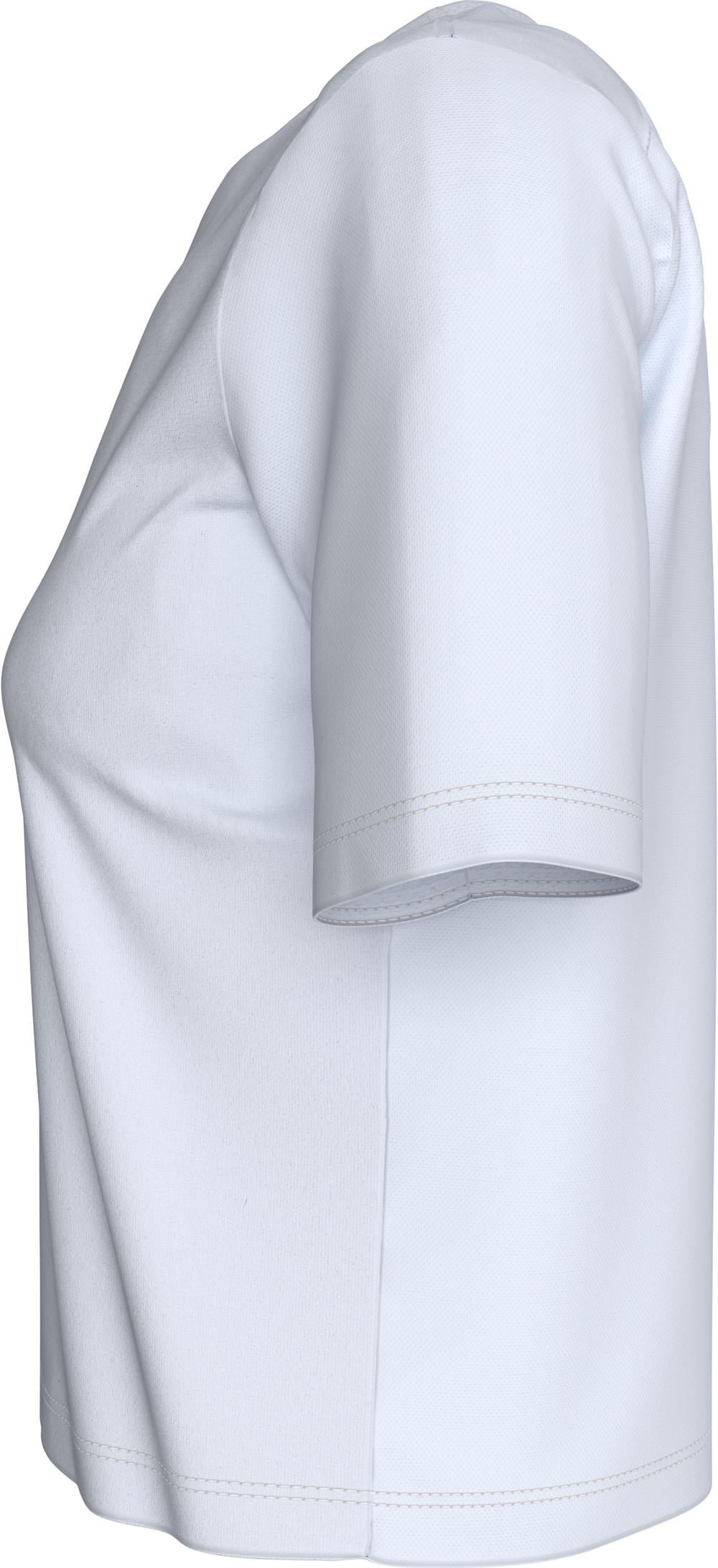 Calvin Klein Ss Tee Kadın Bisiklet Yaka T-Shirt Beyaz