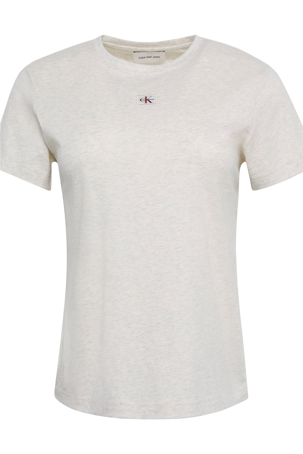 Calvin Klein Ss Woven Label Class Kadın Bisiklet Yaka T-Shirt