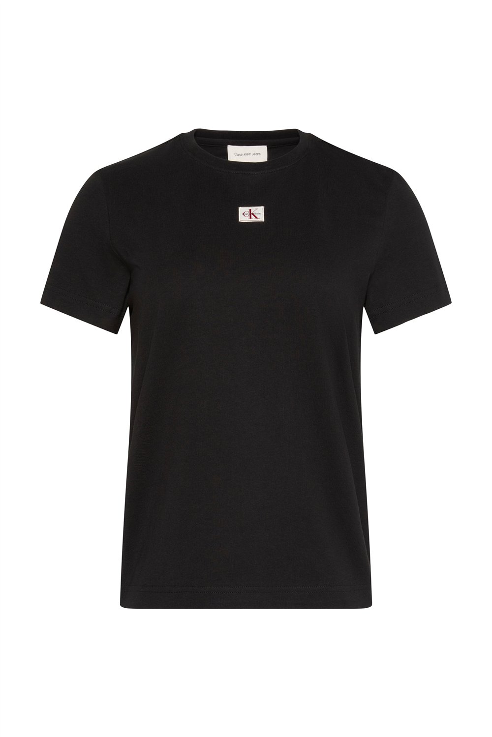 Calvin Klein Ss Woven Label Class Kadın Bisiklet Yaka T-Shirt