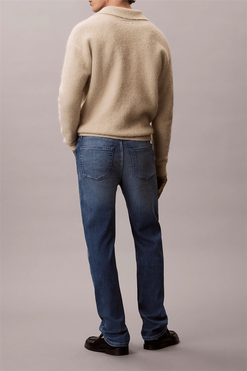 Calvin Klein Standard Straight Embers Jean Erkek Jean Pantolon Mavi