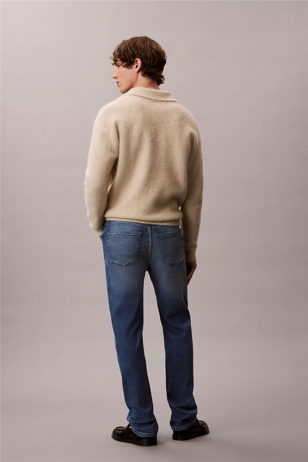 Calvin Klein Standard Straight Embers Jean Erkek Jean Pantolon Mavi