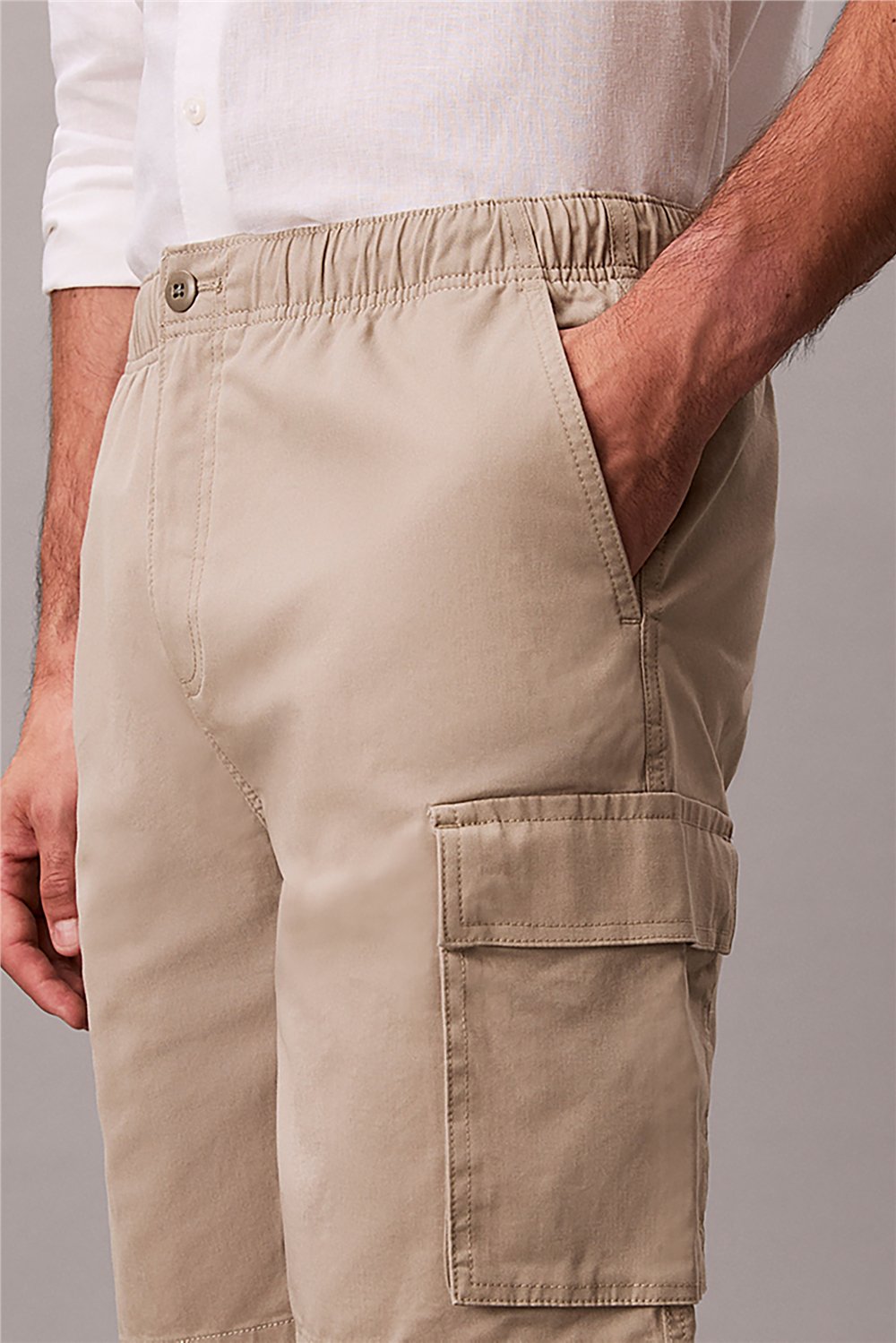 Calvin Klein Straight Comfort Cot Erkek Şort Kahverengi