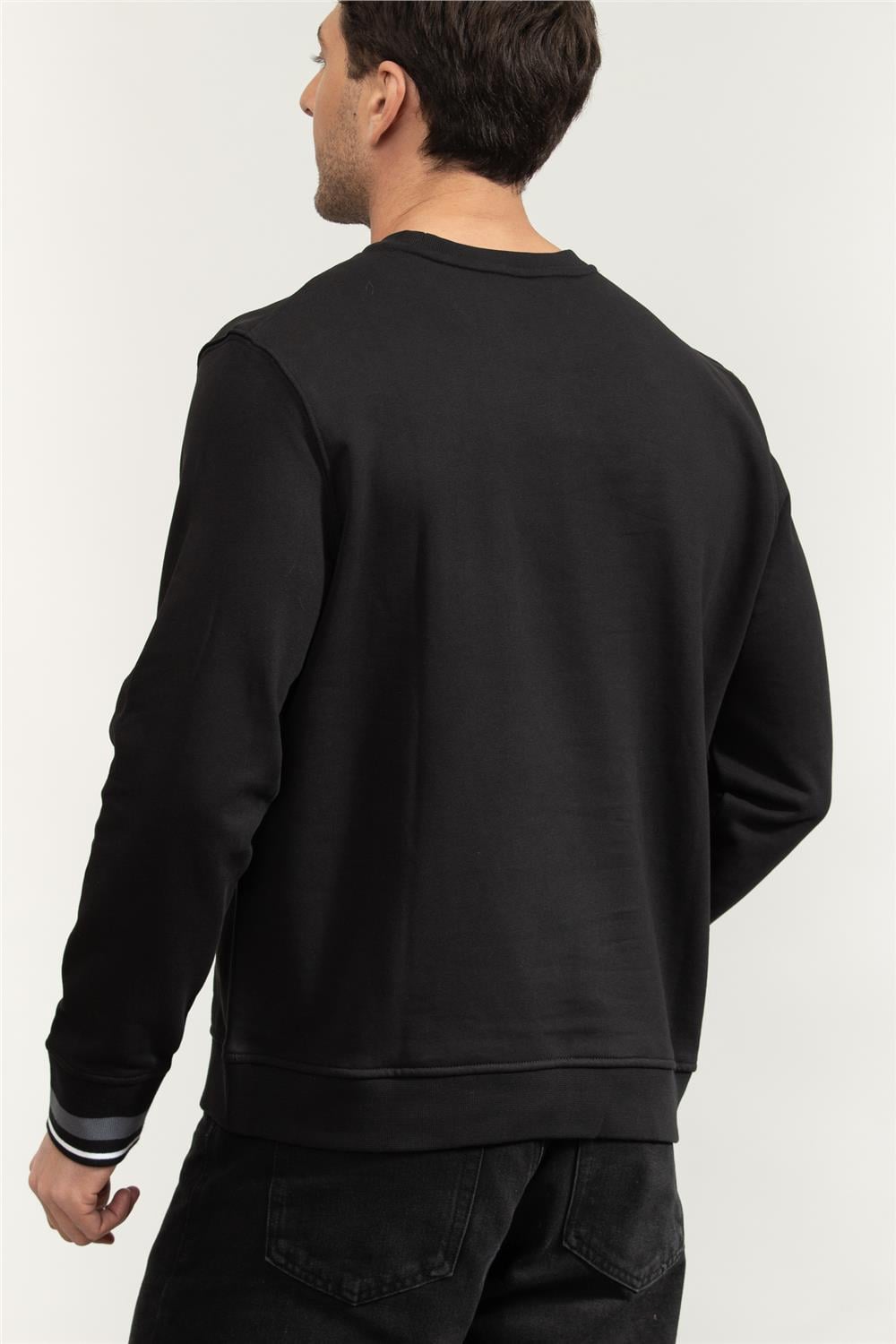 Calvin Klein Sweat Top Pullover Erkek Bisiklet Yaka Sweatshirt