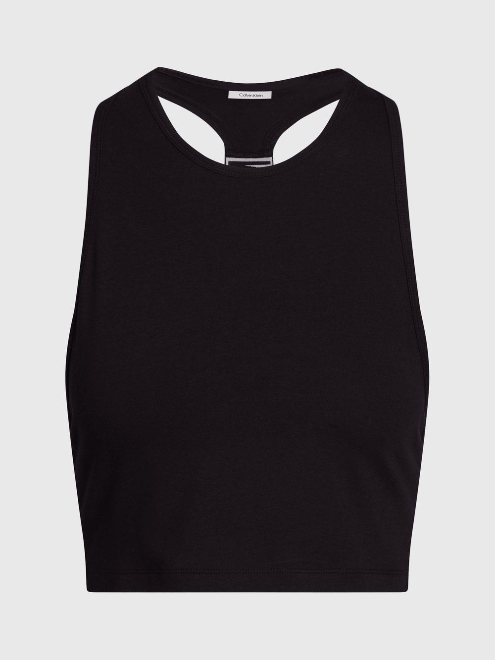 Calvin Klein Tank Top Kadın Bisiklet Yaka T-Shirt Siyah