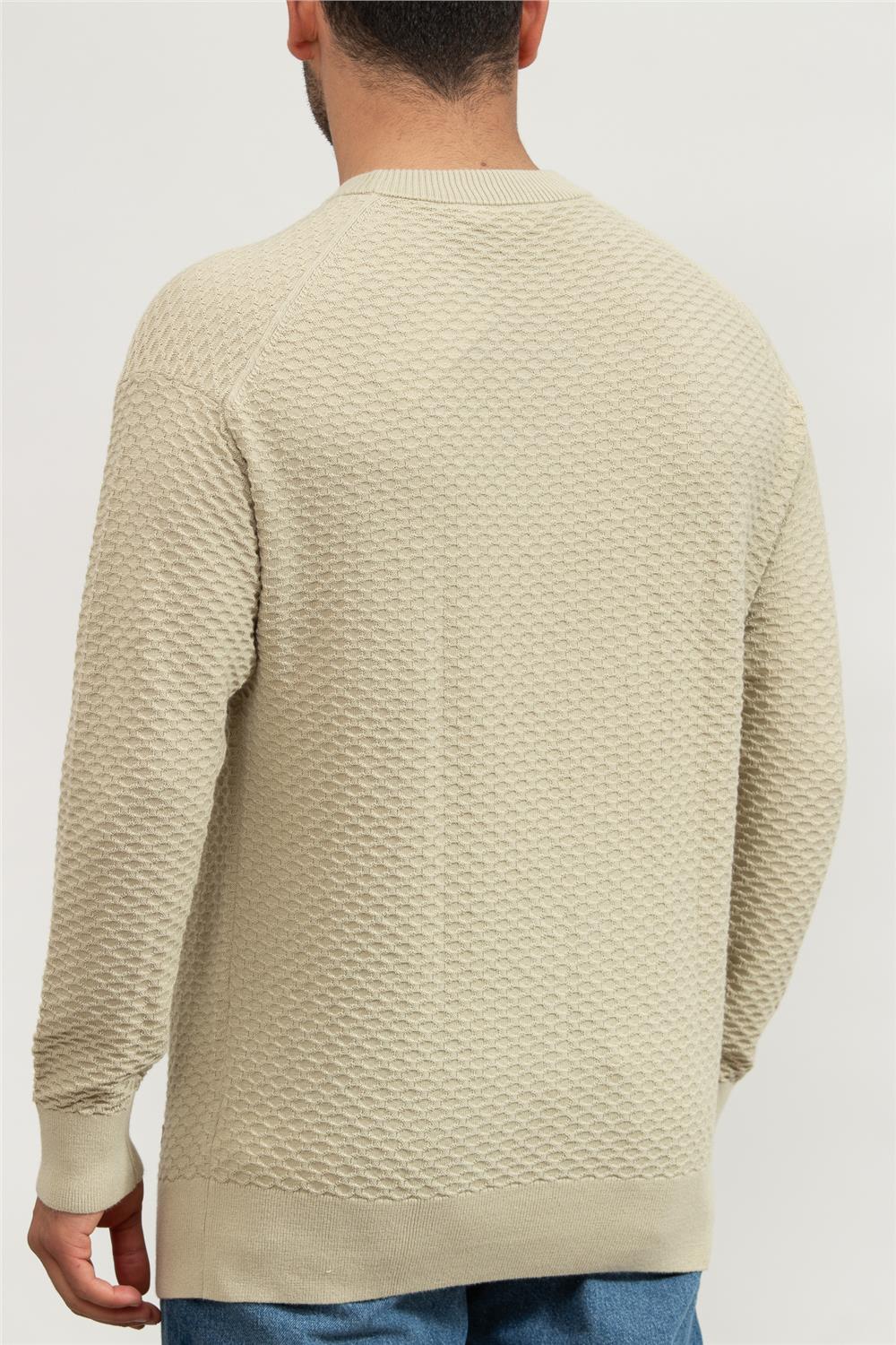 Calvin Klein Texture Crew Neck Erkek Triko