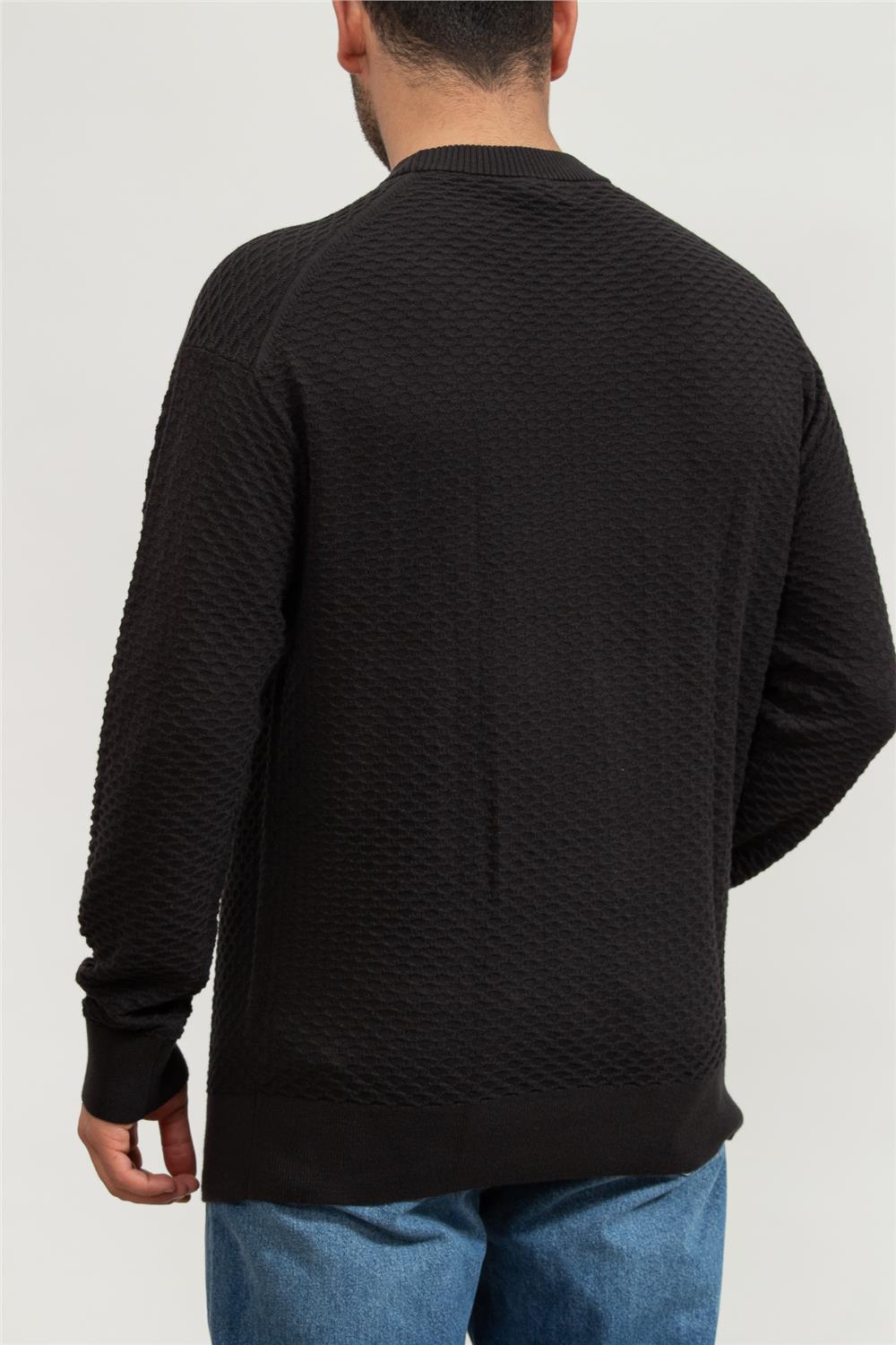 Calvin Klein Texture Crew Neck Erkek Triko