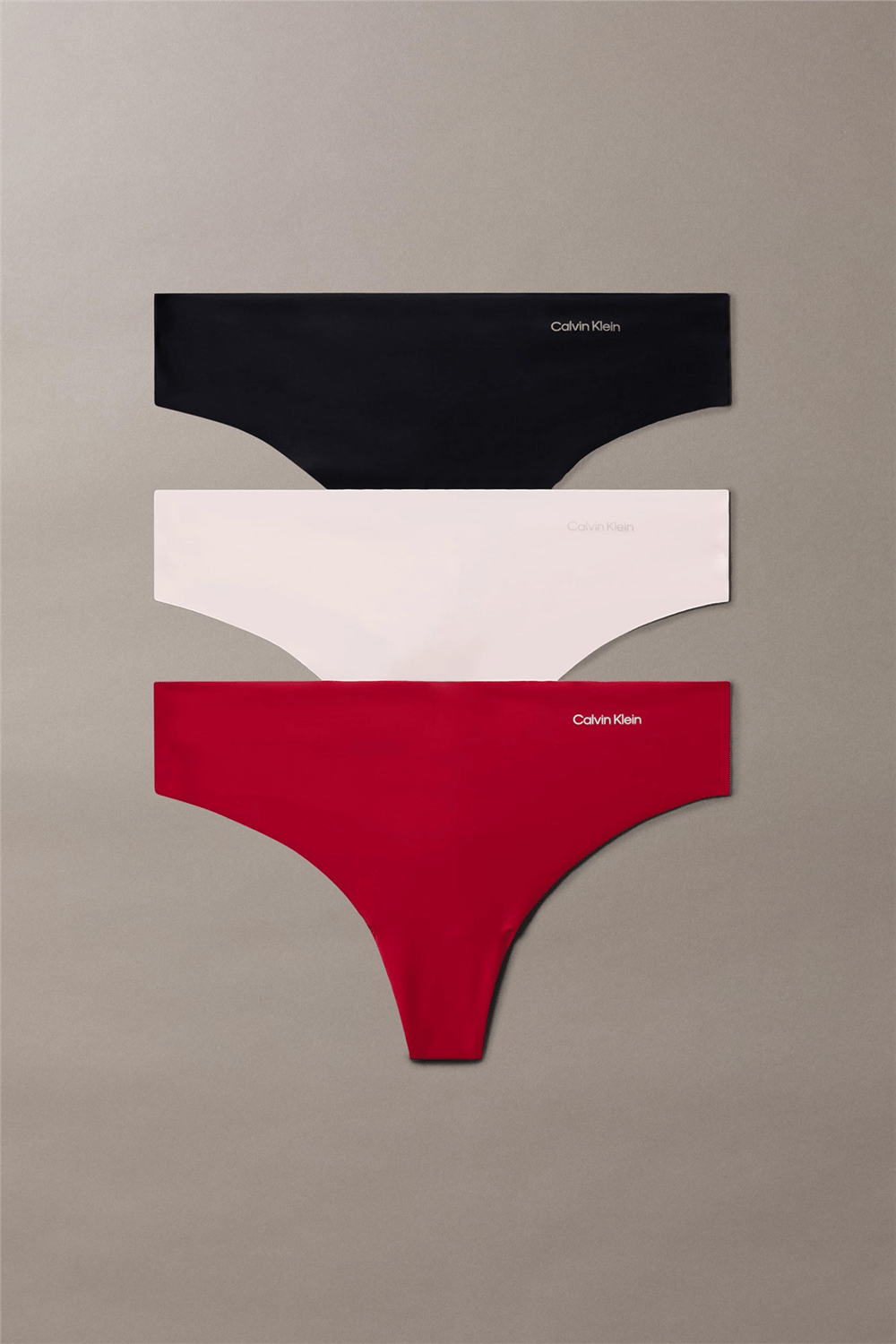 Calvin Klein Thong Kadın 3lü Külot Kırmızı