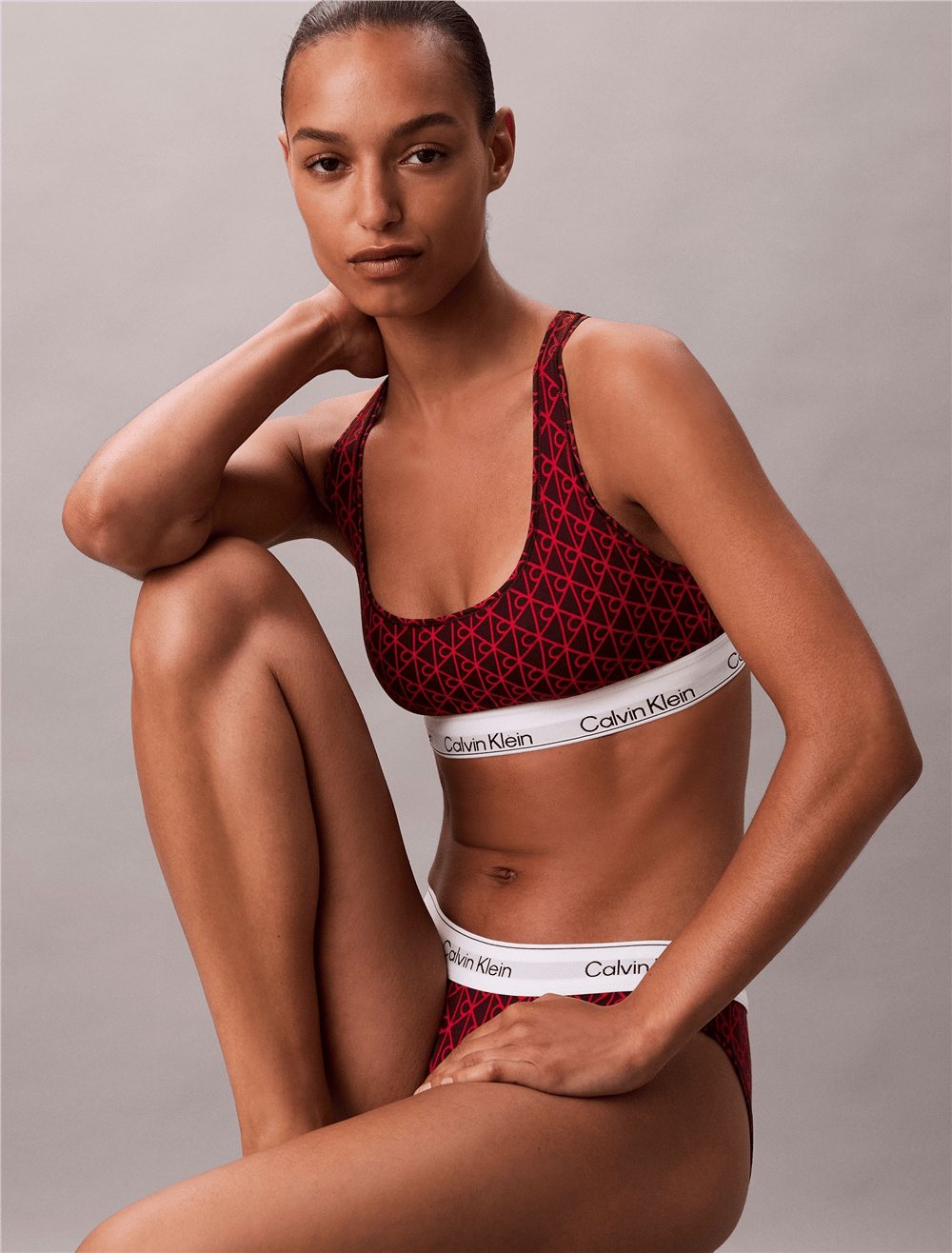 Calvin Klein Unlined Bralette Kadın Sütyen Mor