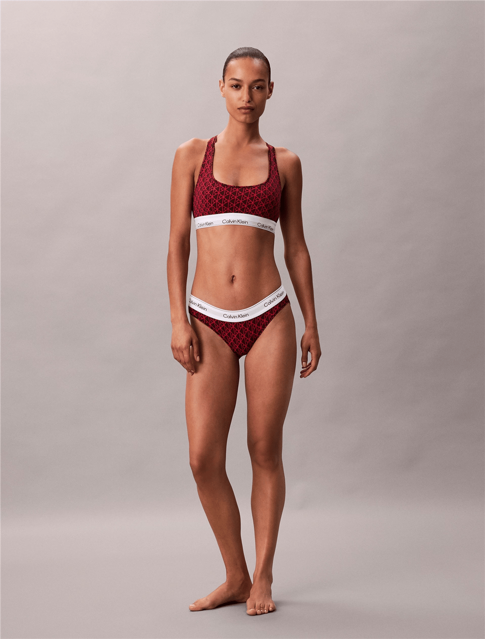 Calvin Klein Unlined Bralette Kadın Sütyen Mor