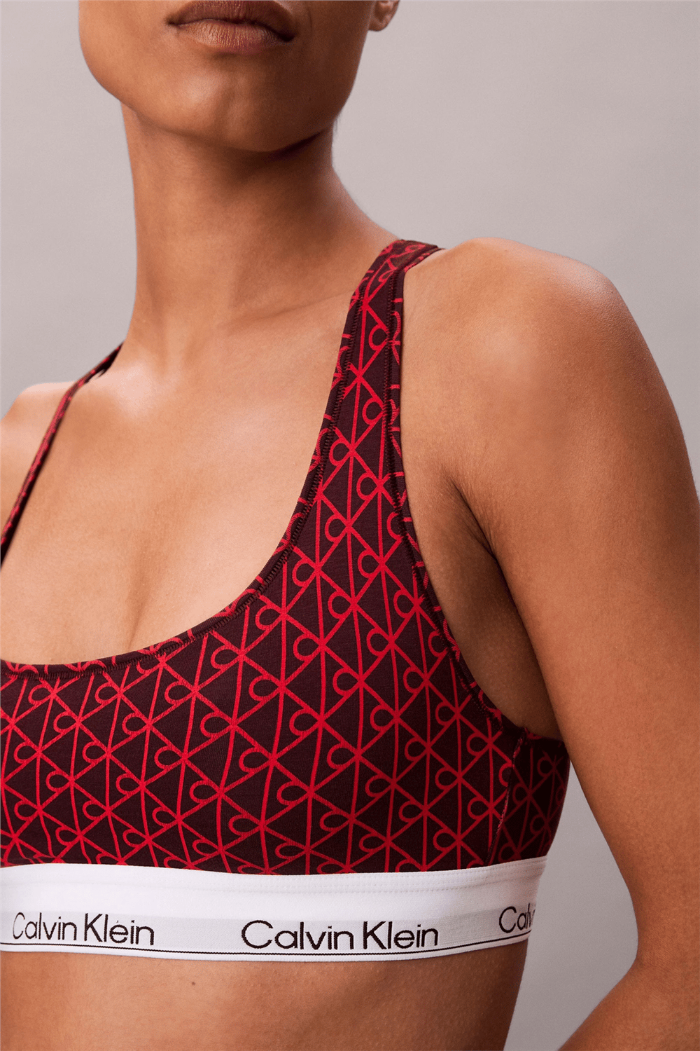 Calvin Klein Unlined Bralette Kadın Sütyen Mor