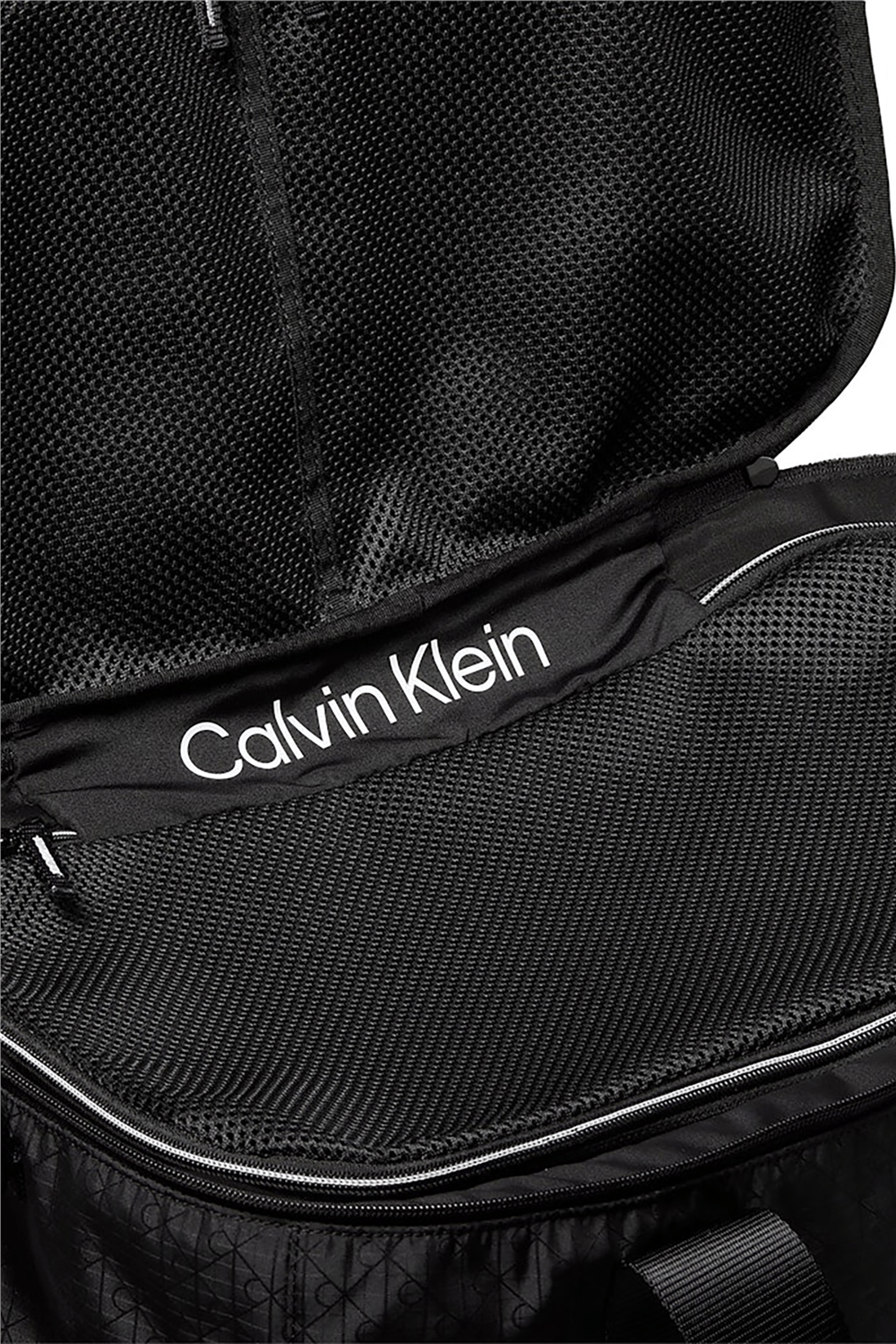 Calvin Klein Utility Emblem Aop Duffle Erkek Spor Çantası Siyah