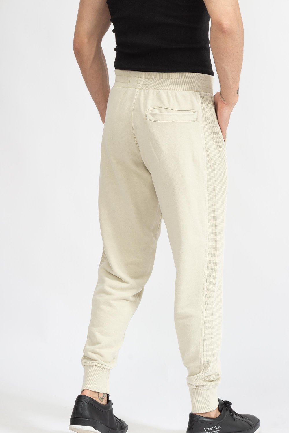 Calvin Klein Waffle Mixing Washed Hwk Erkek Eşofman Altı Bej