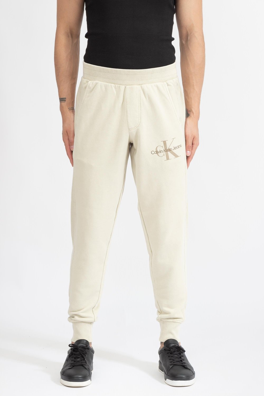 Calvin Klein Waffle Mixing Washed Hwk Erkek Eşofman Altı Bej