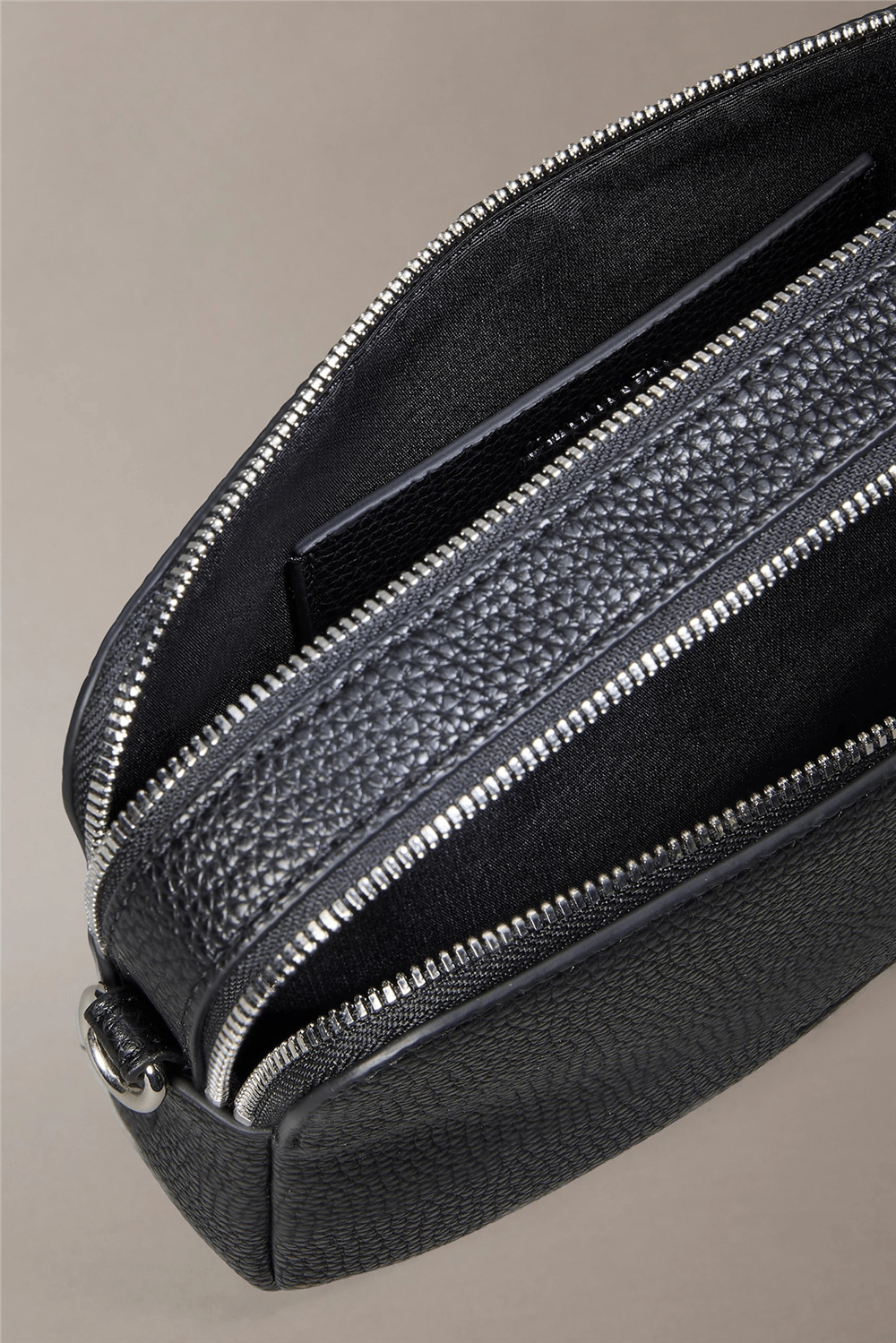 Calvin Klein Webbing 2X Strap Camera Bag Kadın Mini Omuz Çantası Siyah
