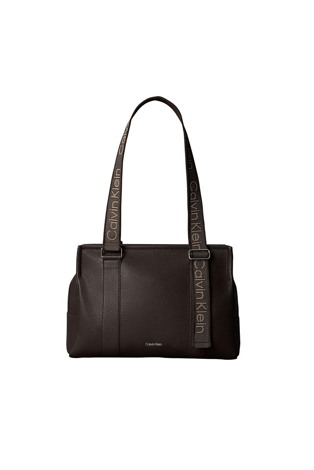 Calvin Klein Webbing Adj Strap Tote Kadın Omuz Çantası Kahverengi