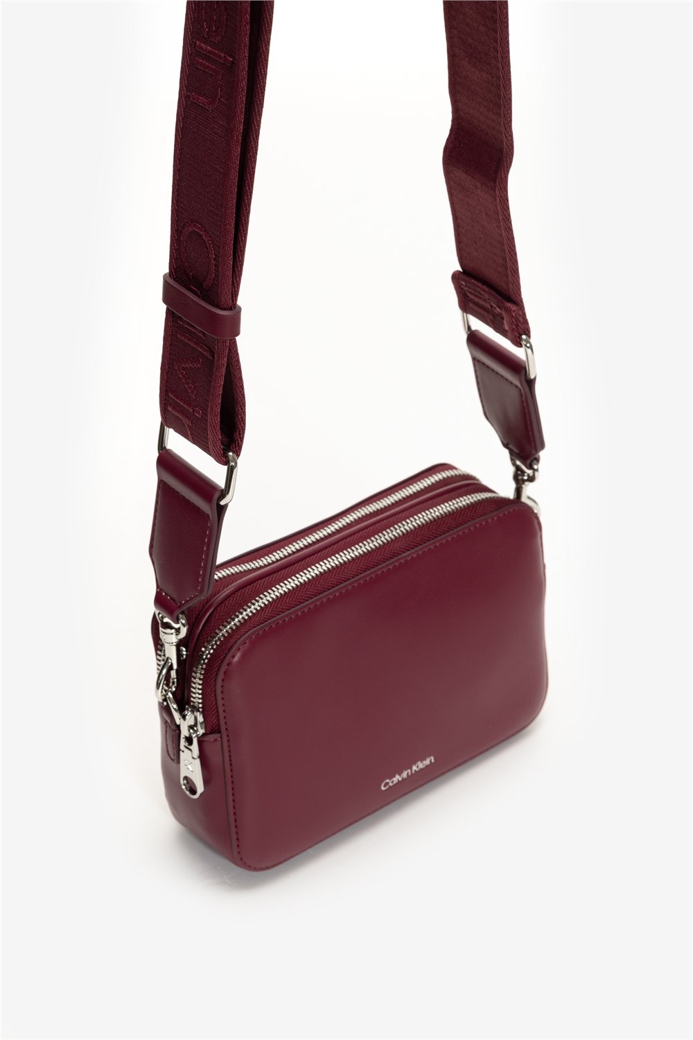 Calvin Klein Webbing Double Strap Camera Bag Kadın Mini Omuz Çantası Kırmızı